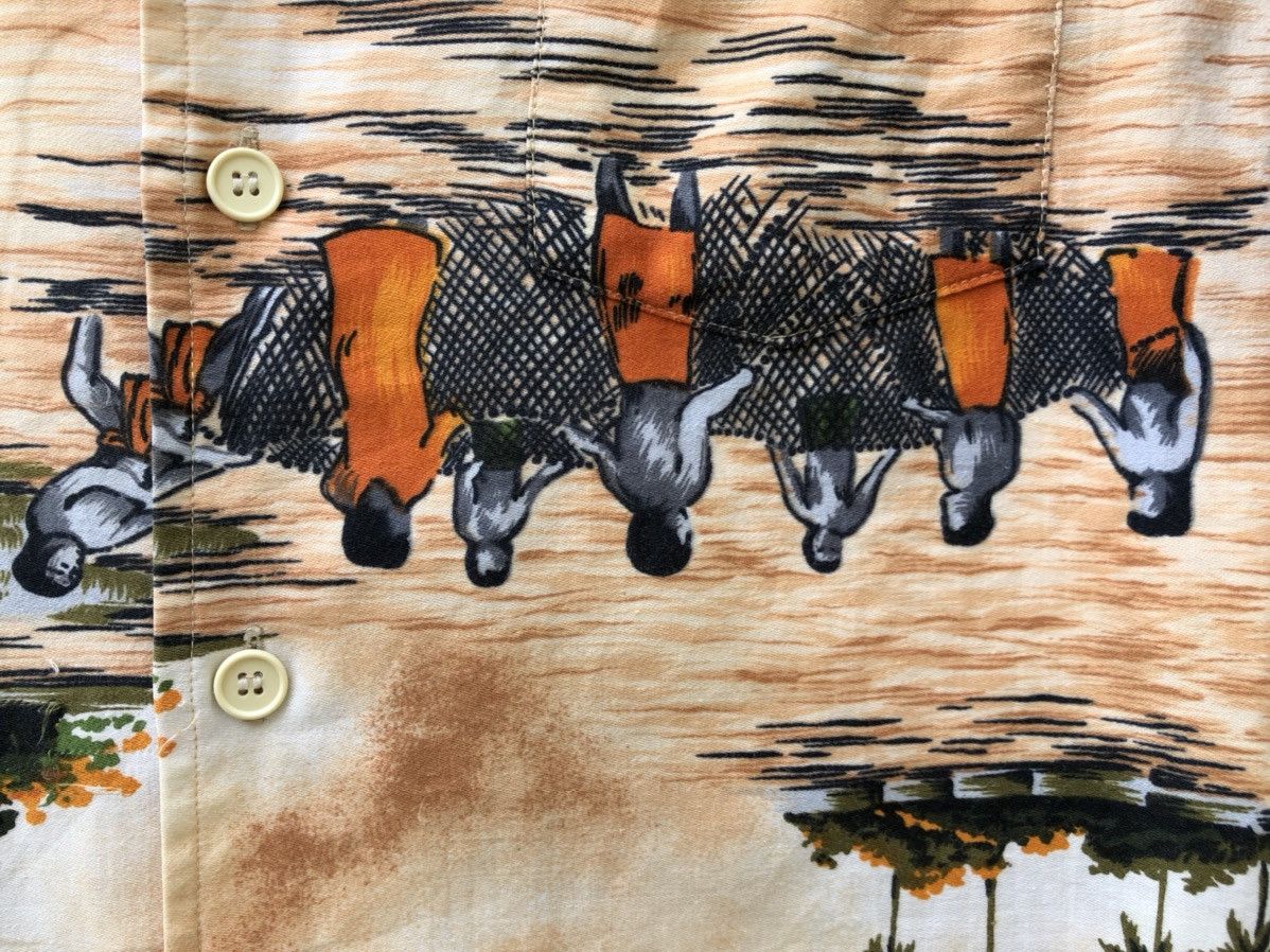 Japanese Brand × Vintage 60s 70s Hawaiian Shirt Lincoln Fisherman Island Size US S / EU 44-46 / 1 - 12 Thumbnail