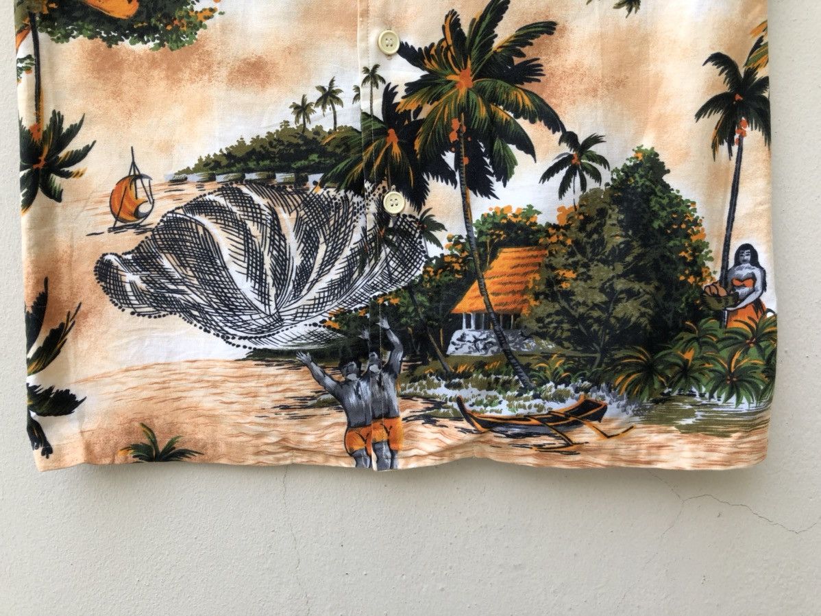 Japanese Brand × Vintage 60s 70s Hawaiian Shirt Lincoln Fisherman Island Size US S / EU 44-46 / 1 - 13 Thumbnail
