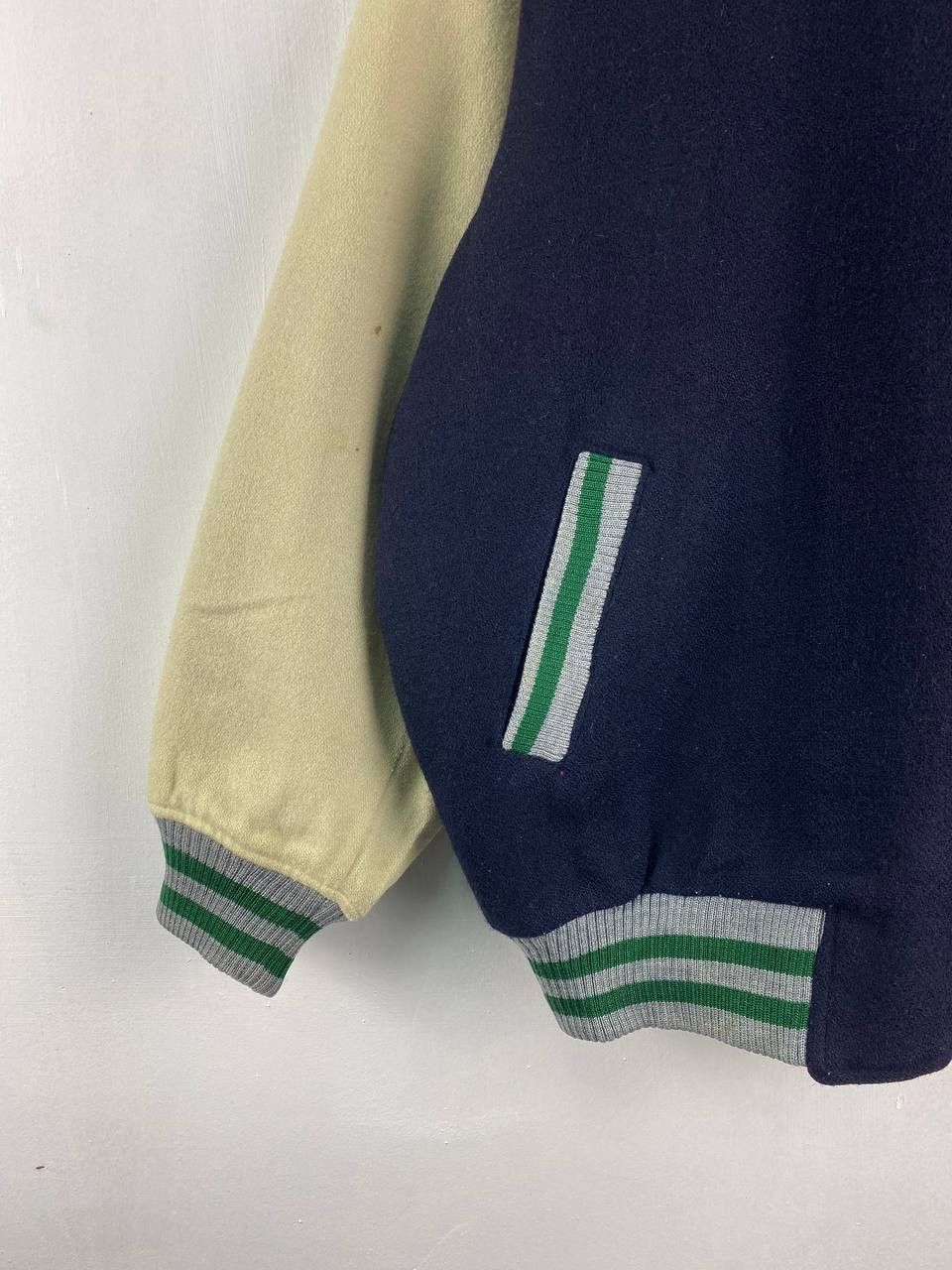 Japanese Brand Vintage zigzag club varsity jacket oversized baggy Size US M / EU 48-50 / 2 - 9 Thumbnail
