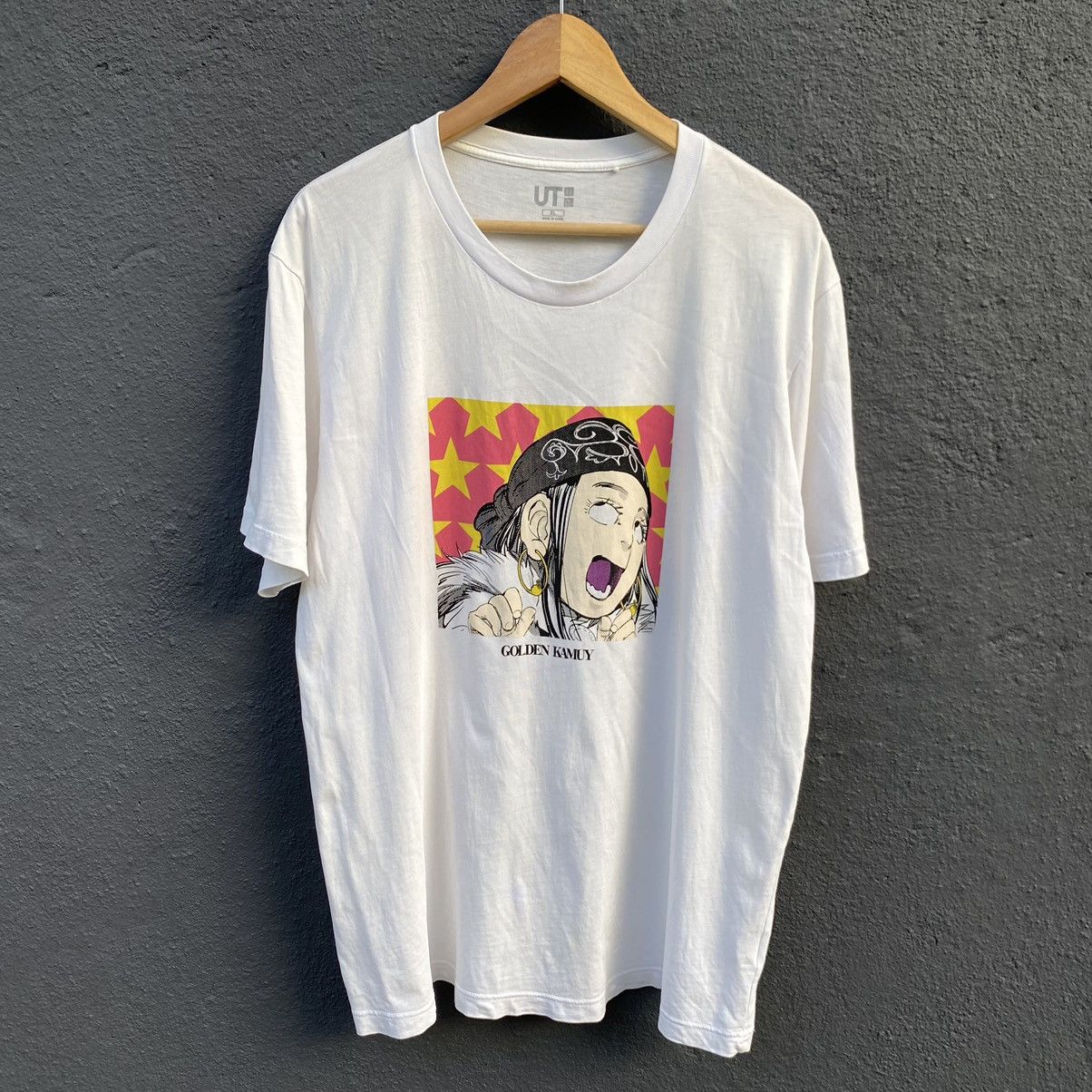 Anime Golden Kamuy Japanese Anime Manga ERD GRUNGE THRASHED TEE Size US XL / EU 56 / 4 - 1 Thumbnail