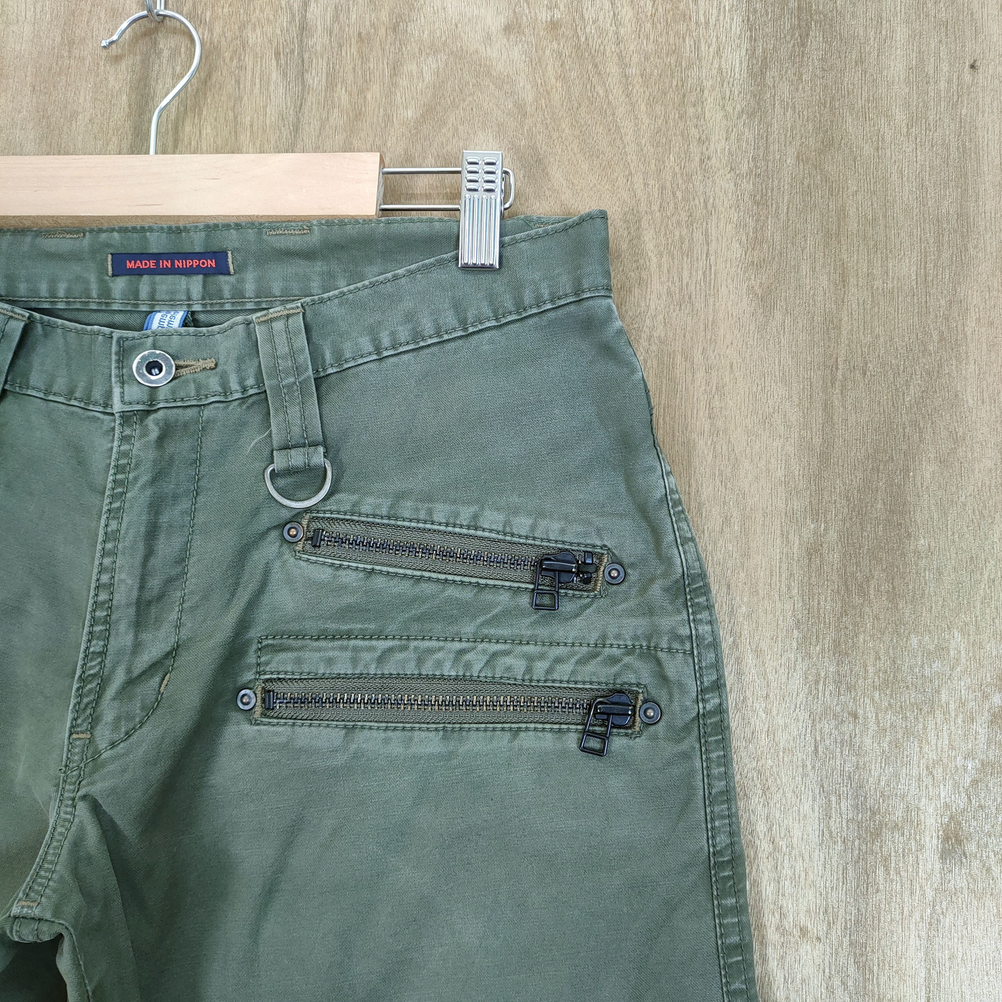 Japanese Brand MADE IN NIPPON FLARE BUSH PANTS MULTIPOCKET TACTICAL Size US 30 / EU 46 - 4 Thumbnail