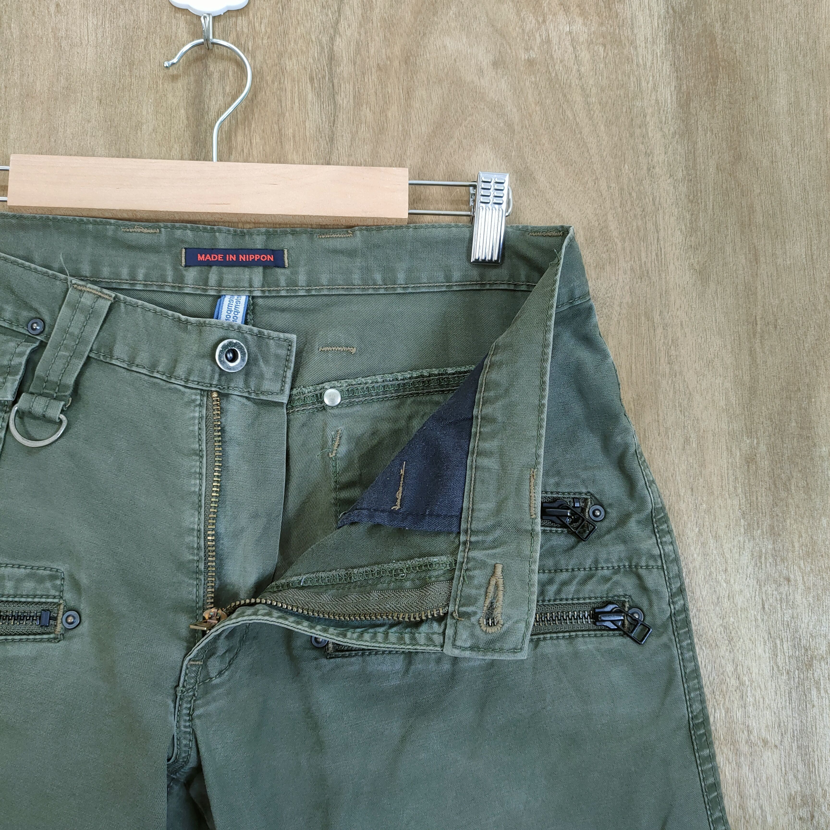 Japanese Brand MADE IN NIPPON FLARE BUSH PANTS MULTIPOCKET TACTICAL Size US 30 / EU 46 - 15 Thumbnail
