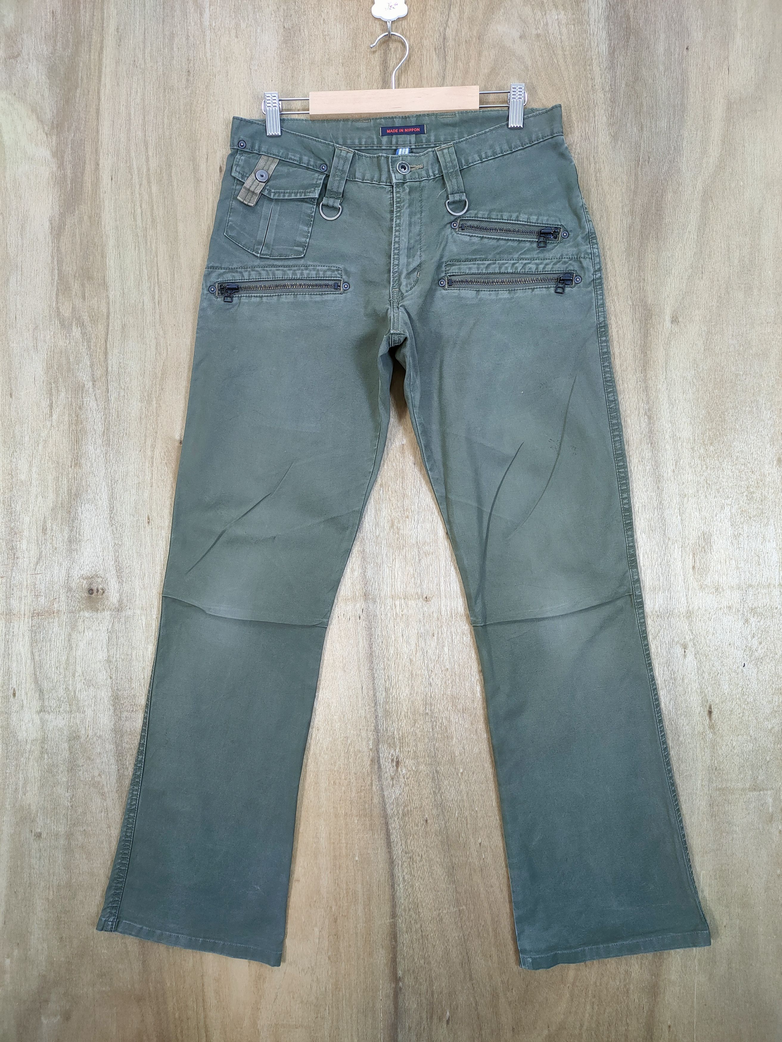 Japanese Brand MADE IN NIPPON FLARE BUSH PANTS MULTIPOCKET TACTICAL Size US 30 / EU 46 - 1 Thumbnail