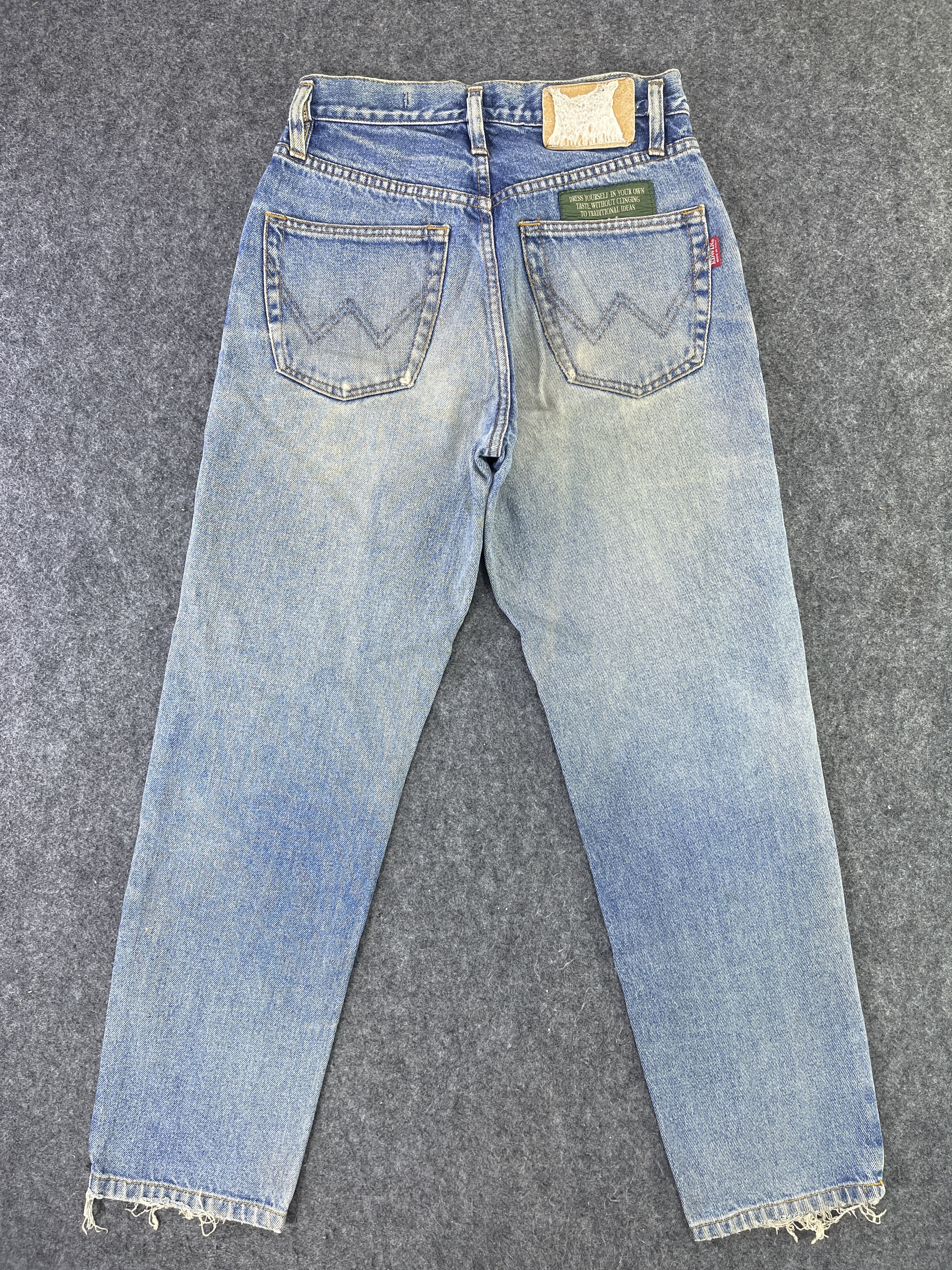 Edwin Edwin High Waisted Jeans Distressed Denim - J792 Size 28" / US 6 / IT 42 - 2 Thumbnail
