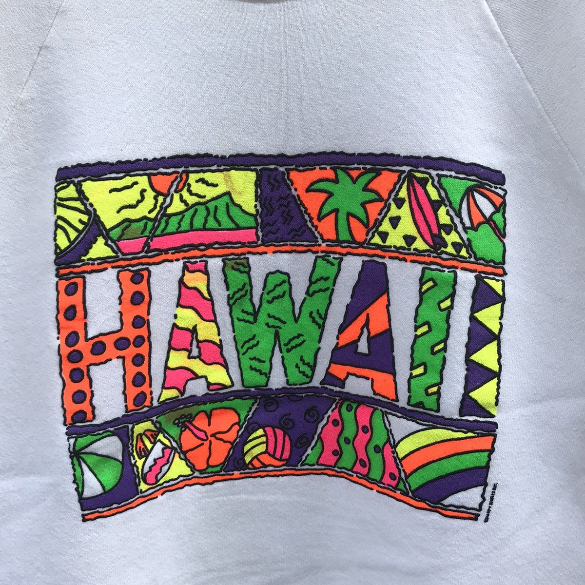 Fruit Of The Loom Vintage Hawaii Big Logo Crewneck Sweatshirt Size US M / EU 48-50 / 2 - 2 Thumbnail