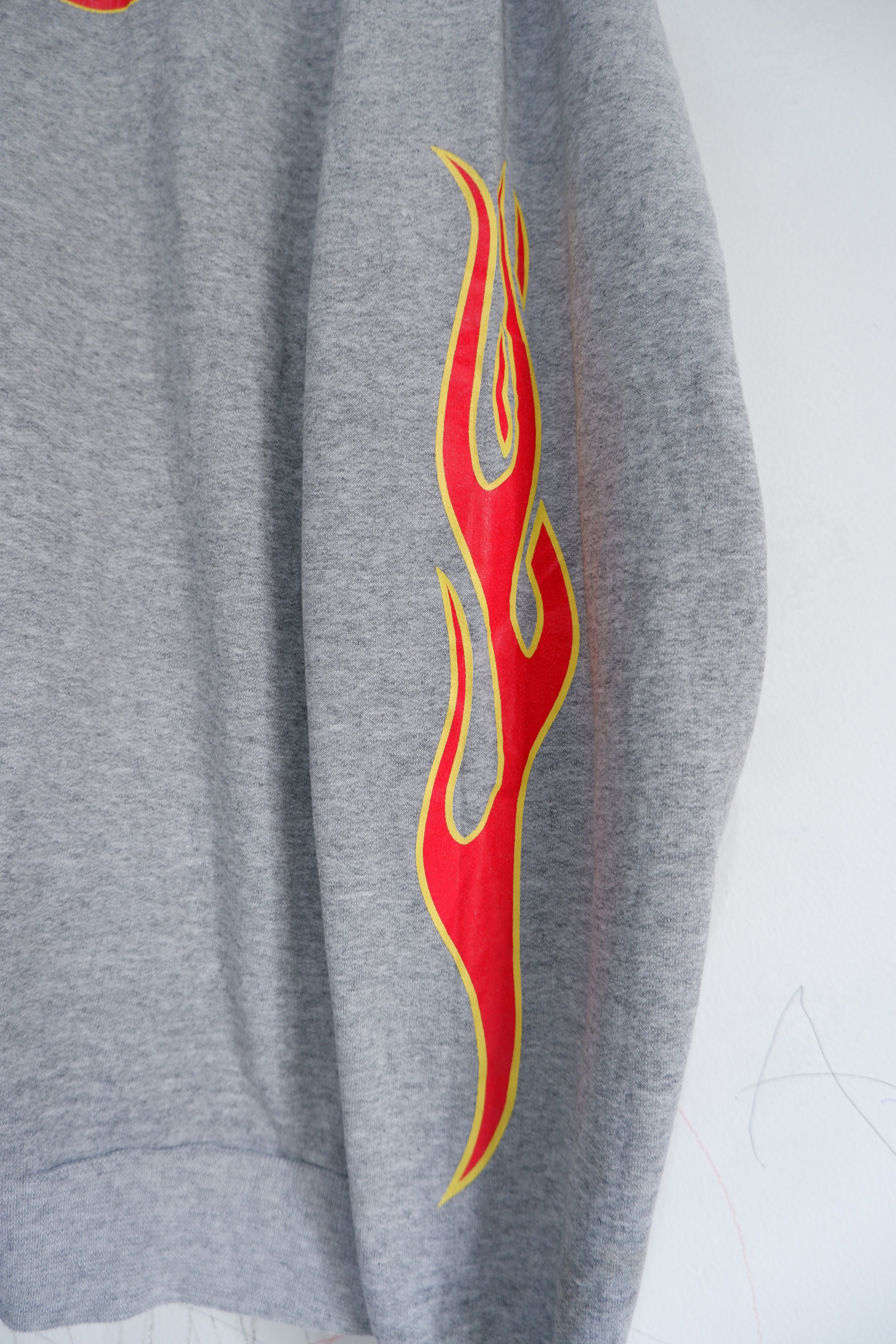 Hook-Ups Vintage 90s Skate Pornstar Flames Crewneck Size US L / EU 52-54 / 3 - 2 Thumbnail