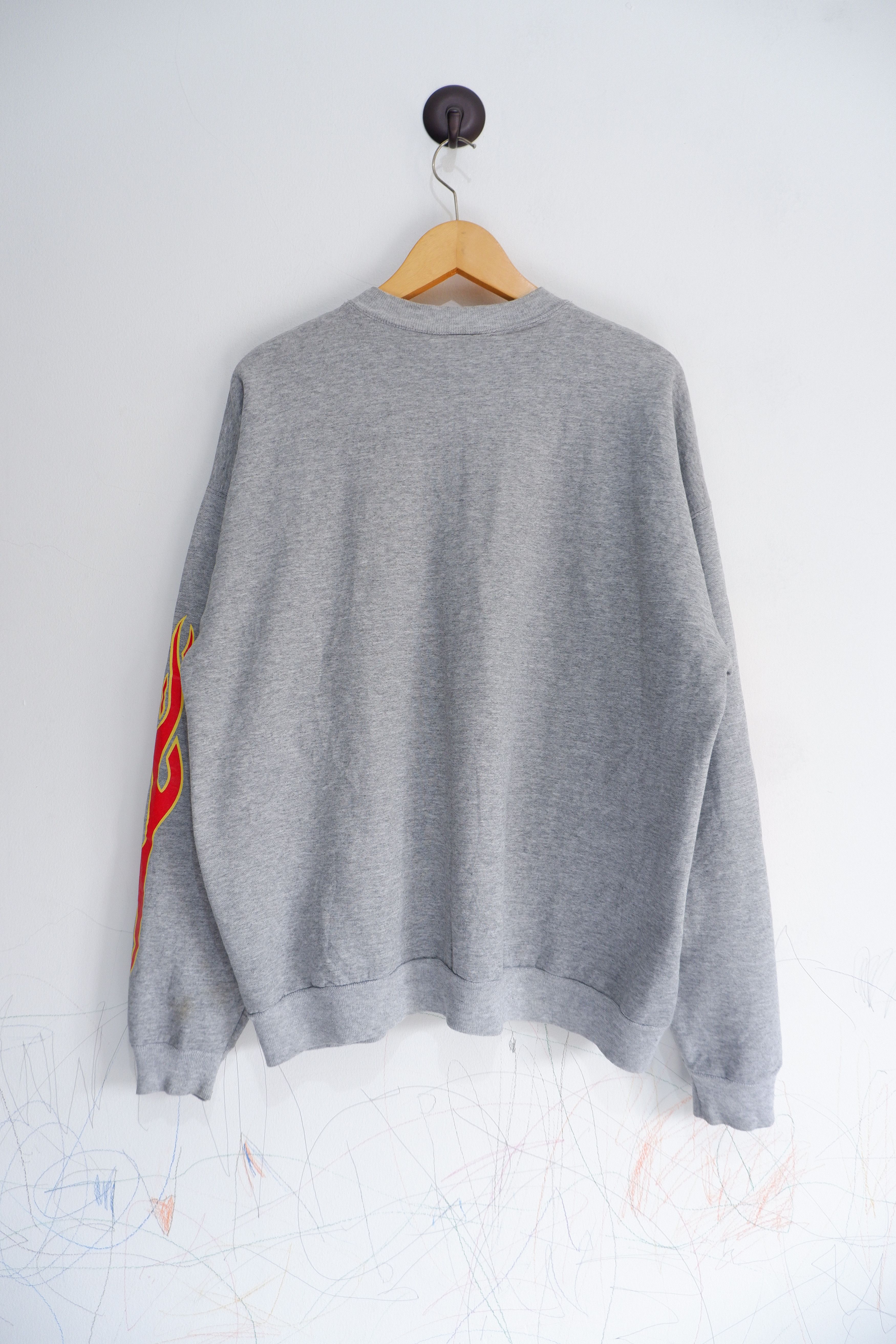 Hook-Ups Vintage 90s Skate Pornstar Flames Crewneck Size US L / EU 52-54 / 3 - 7 Thumbnail