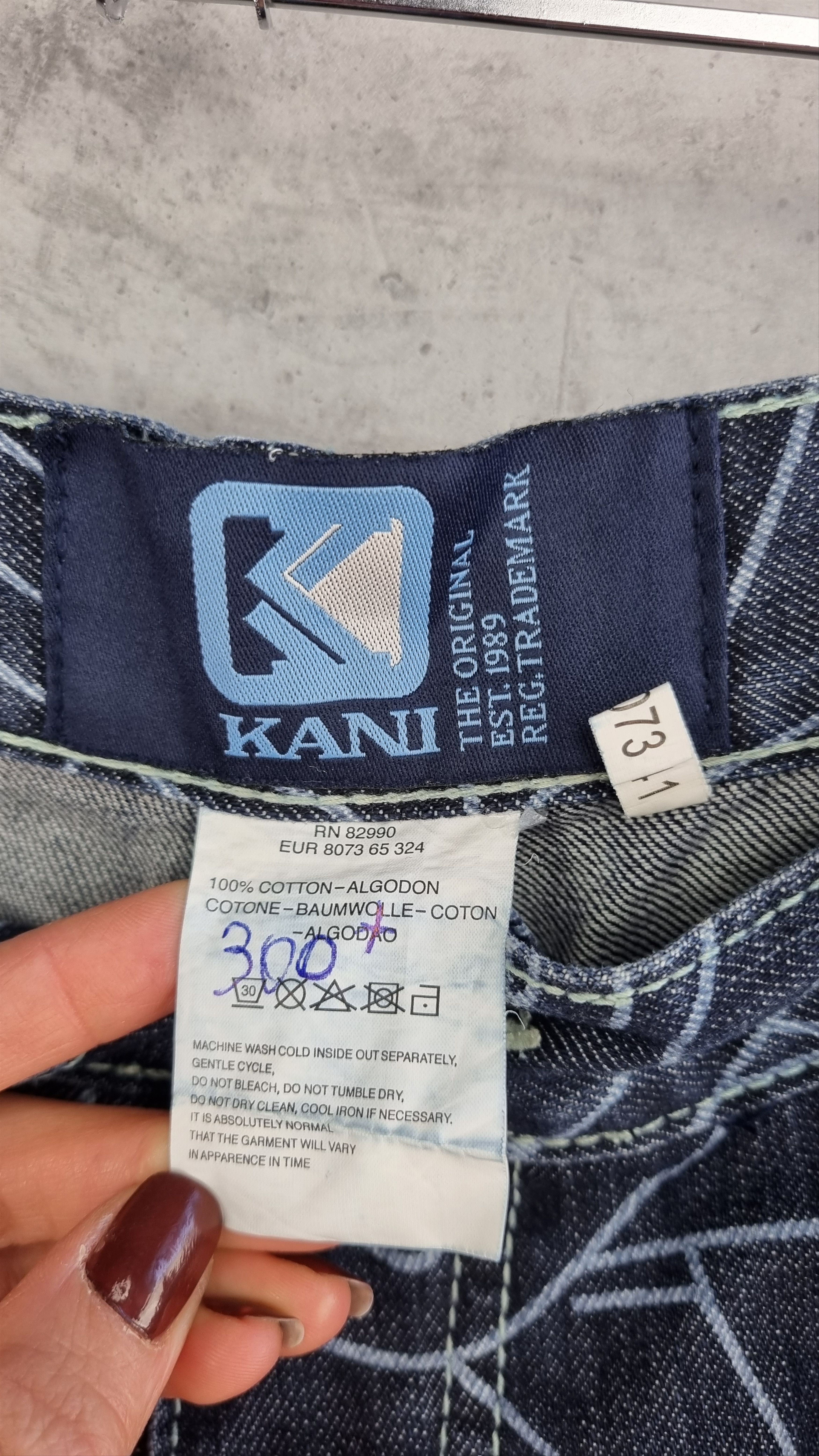 Karl Kani × Rap Tees Rare 90s Monogram Karl Kani Rare Denim Jeans Size US 30 / EU 46 - 9 Thumbnail