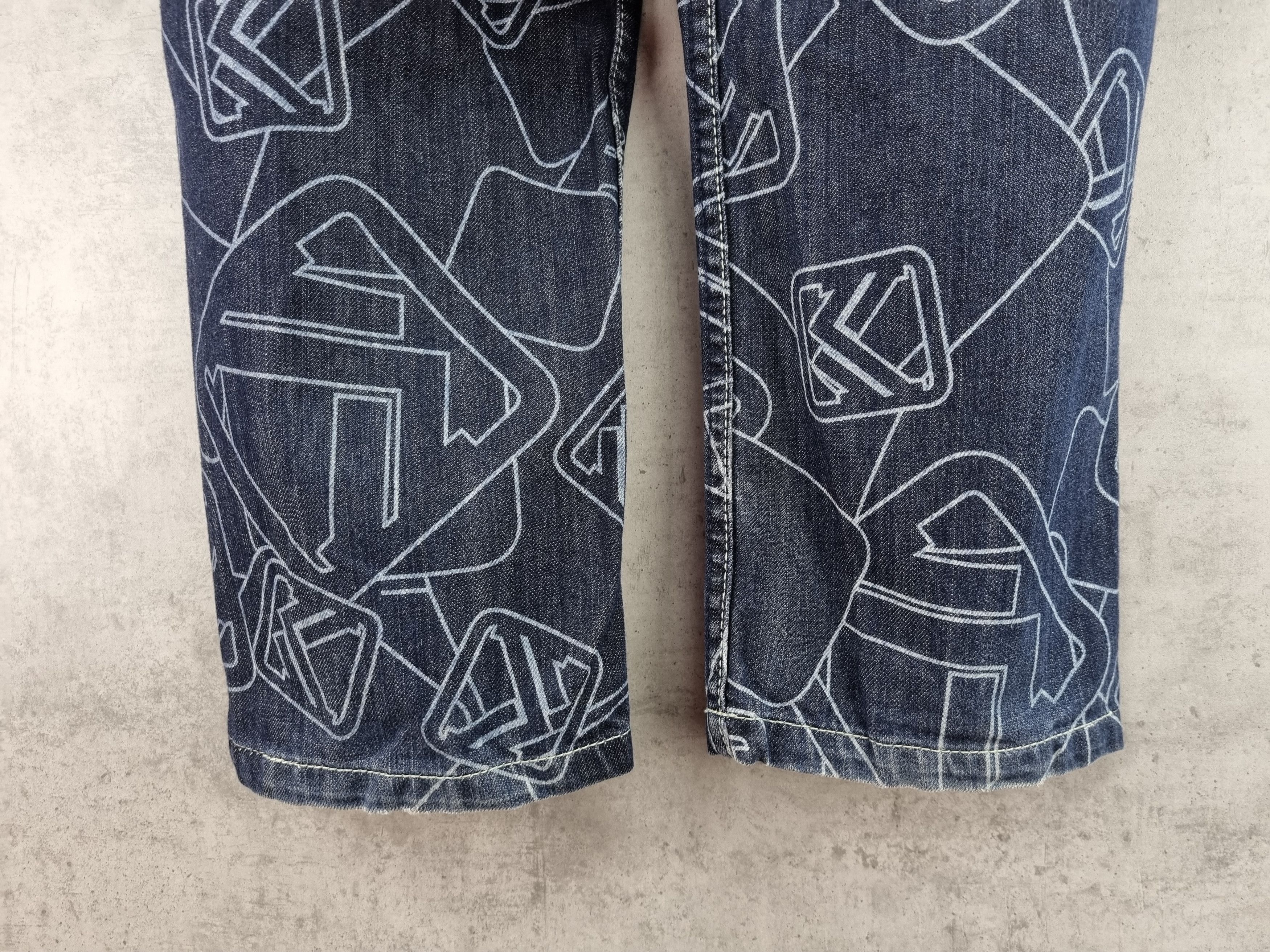 Karl Kani × Rap Tees Rare 90s Monogram Karl Kani Rare Denim Jeans Size US 30 / EU 46 - 4 Thumbnail