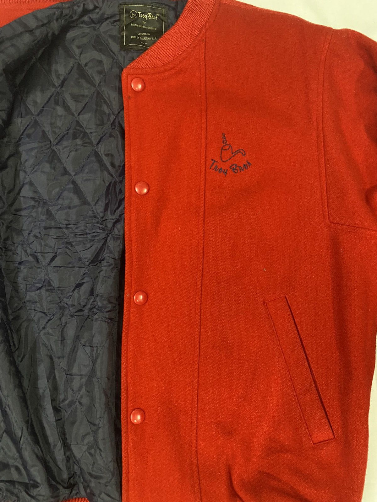 Japanese Brand Vintage 90s Troy Bros California Varsity Jacket Size US M / EU 48-50 / 2 - 5 Thumbnail