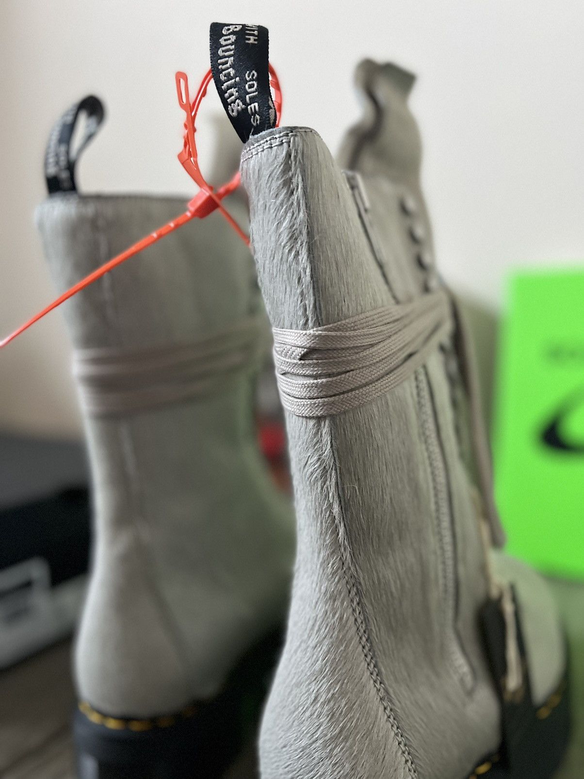 Dr. Martens × Rick Owens Rick Owens Dr Martens Pony Hair Boots Size US 10.5 / EU 43-44 - 6 Thumbnail