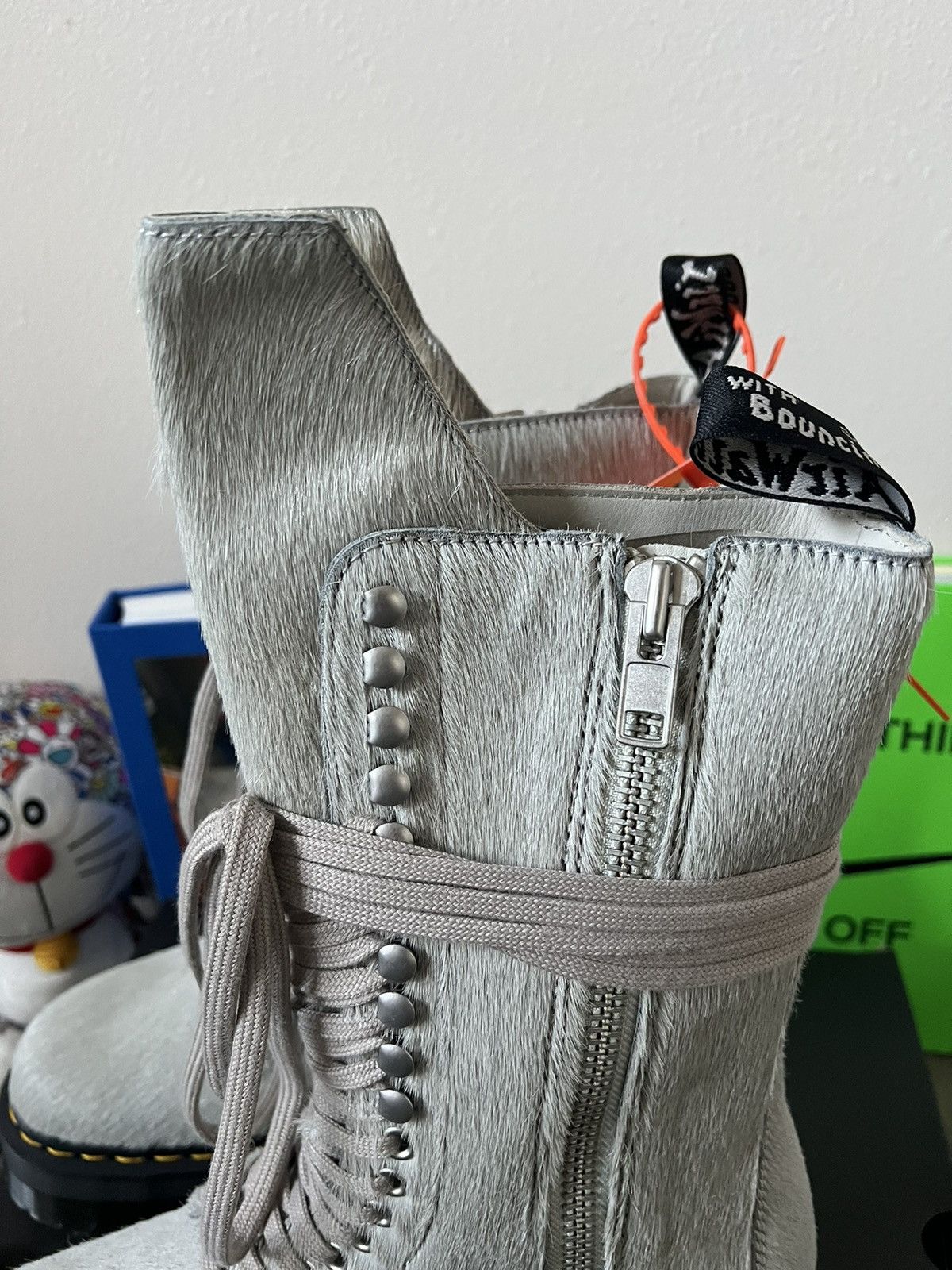 Dr. Martens × Rick Owens Rick Owens Dr Martens Pony Hair Boots Size US 10.5 / EU 43-44 - 4 Thumbnail