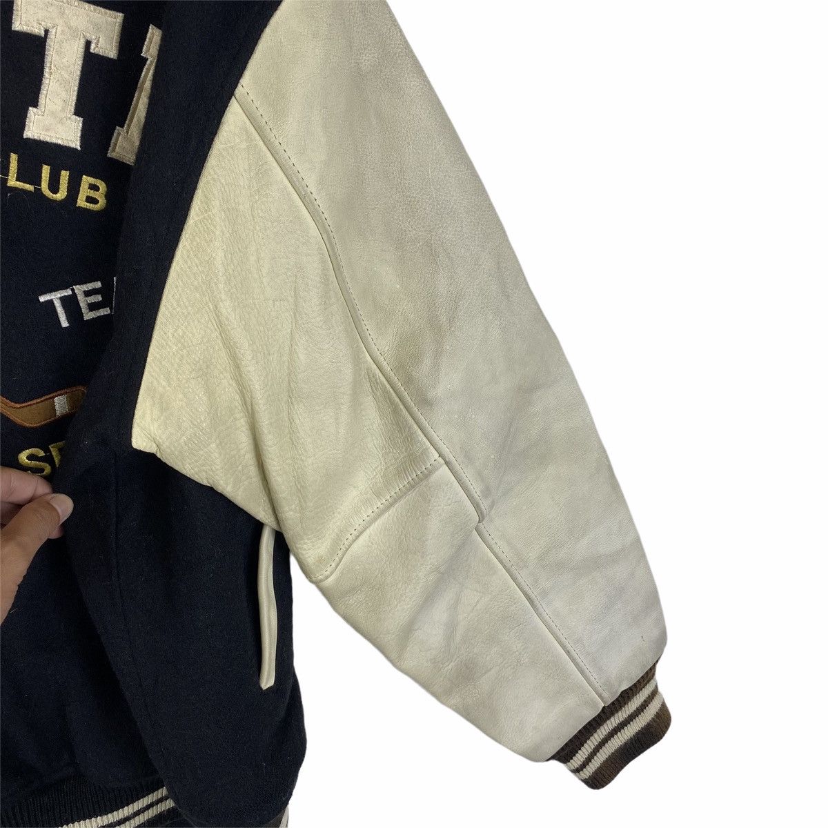 Macbeth Vintage MACBETH Ice Hockey Team Leather Varsity Jacket Size US M / EU 48-50 / 2 - 13 Thumbnail