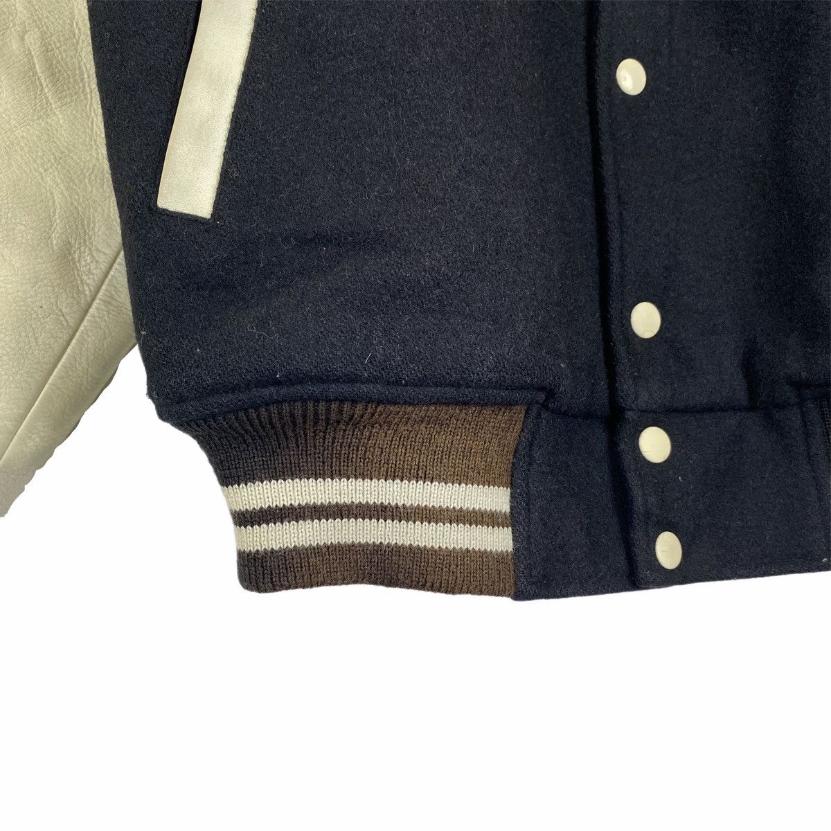 Macbeth Vintage MACBETH Ice Hockey Team Leather Varsity Jacket Size US M / EU 48-50 / 2 - 15 Thumbnail