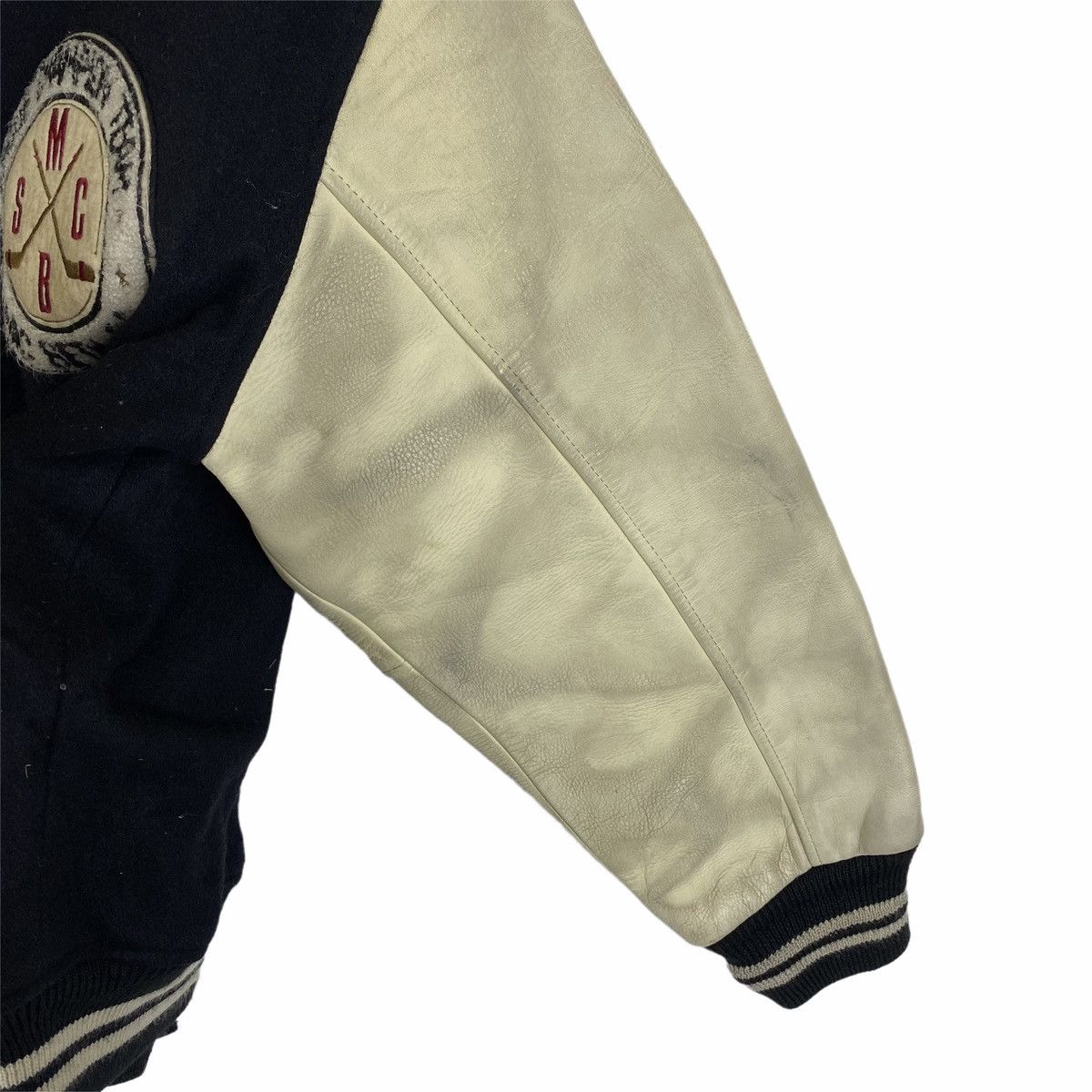 Macbeth Vintage MACBETH Ice Hockey Team Leather Varsity Jacket Size US M / EU 48-50 / 2 - 11 Thumbnail