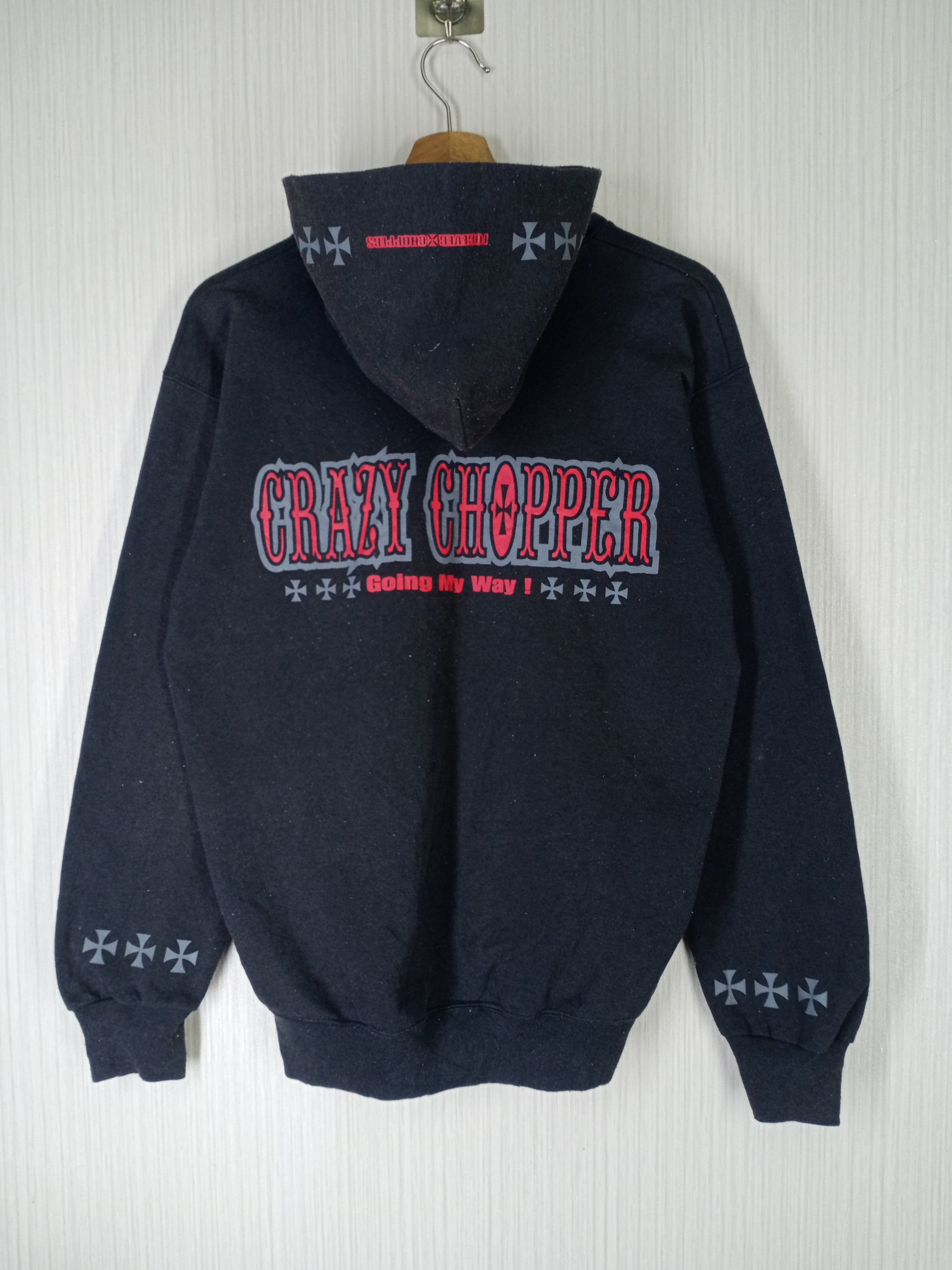 West Coast Choppers Rare Vintage 90s Choppers Distressed Hoodie Sweatshirt Size US M / EU 48-50 / 2 - 1 Thumbnail