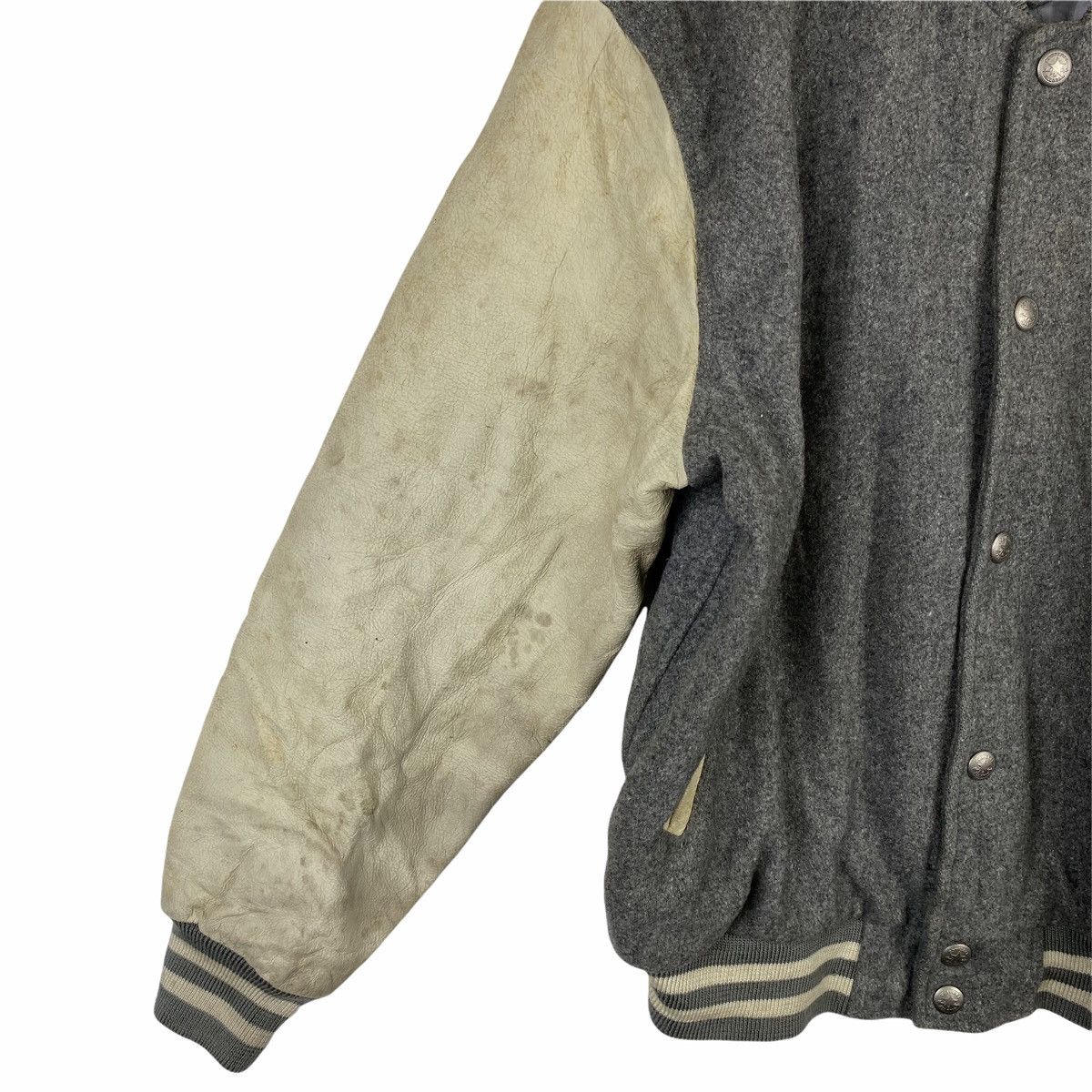 Converse Vintage CONVERSE Big Logo Leather Wool Varsity Jacket Size US L / EU 52-54 / 3 - 14 Thumbnail