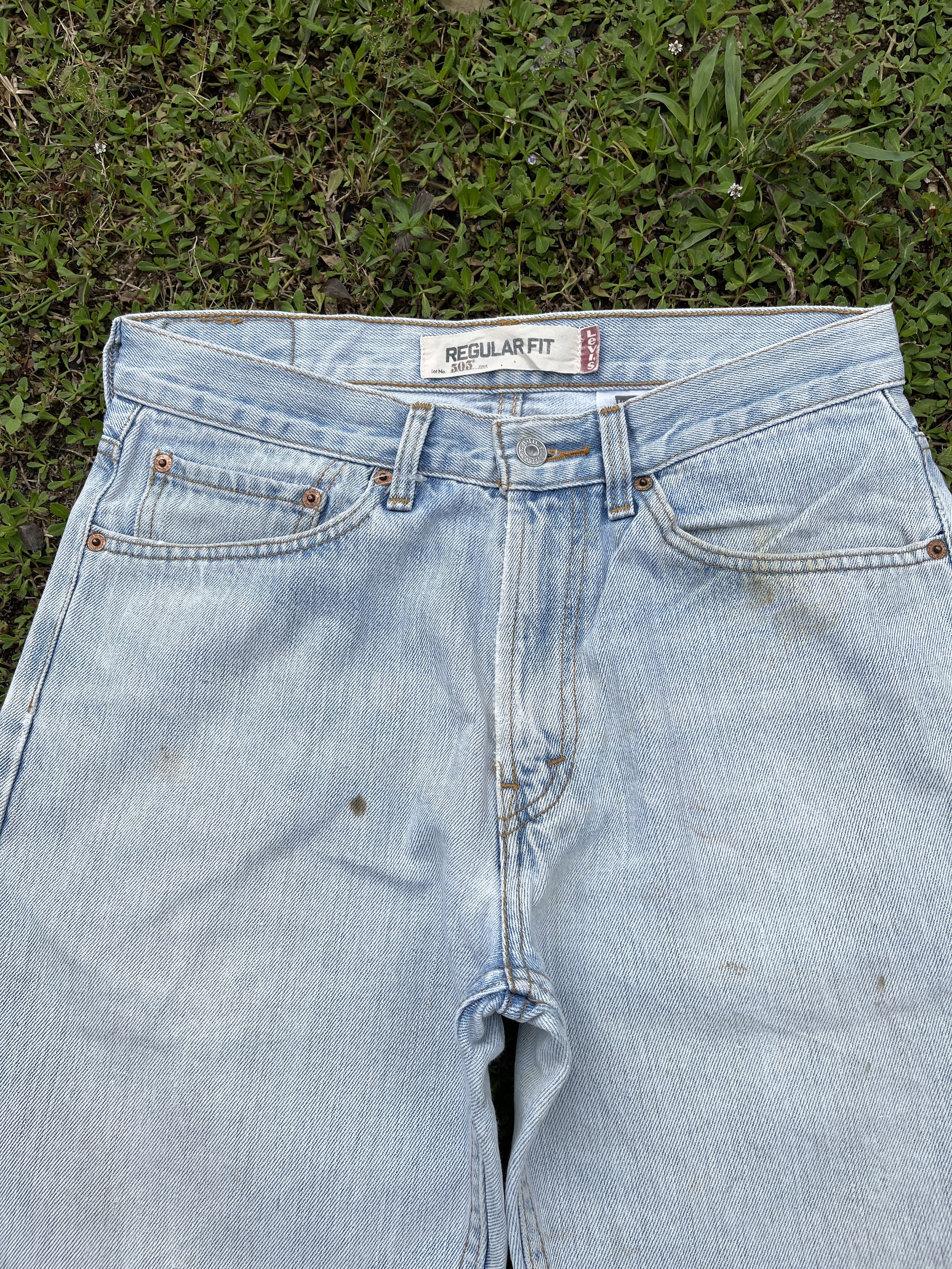 Levi's Vintage Levis 505 Light Wash Jeans - J031 Size US 31 - 3 Thumbnail