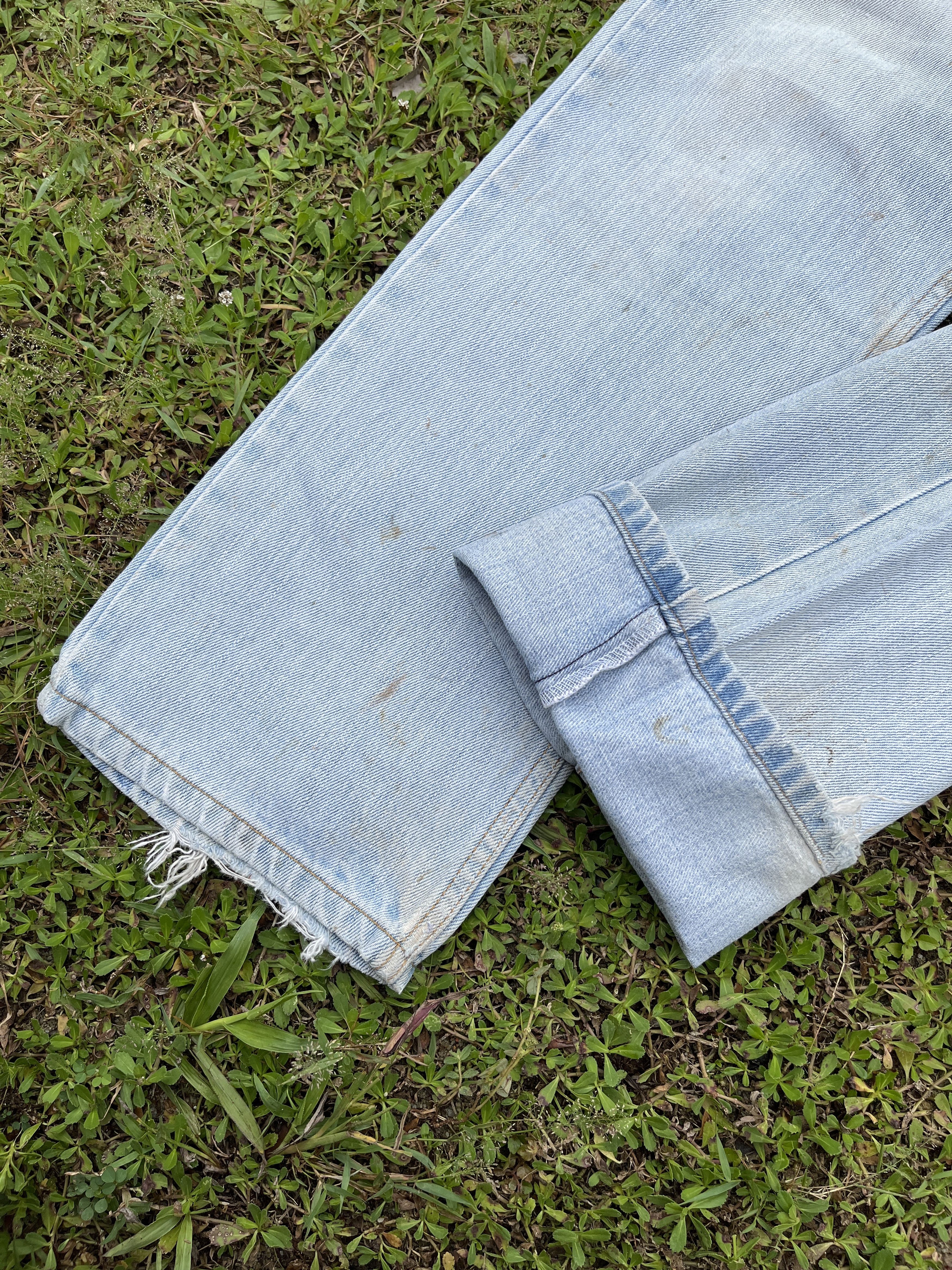 Levi's Vintage Levis 505 Light Wash Jeans - J031 Size US 31 - 7 Thumbnail