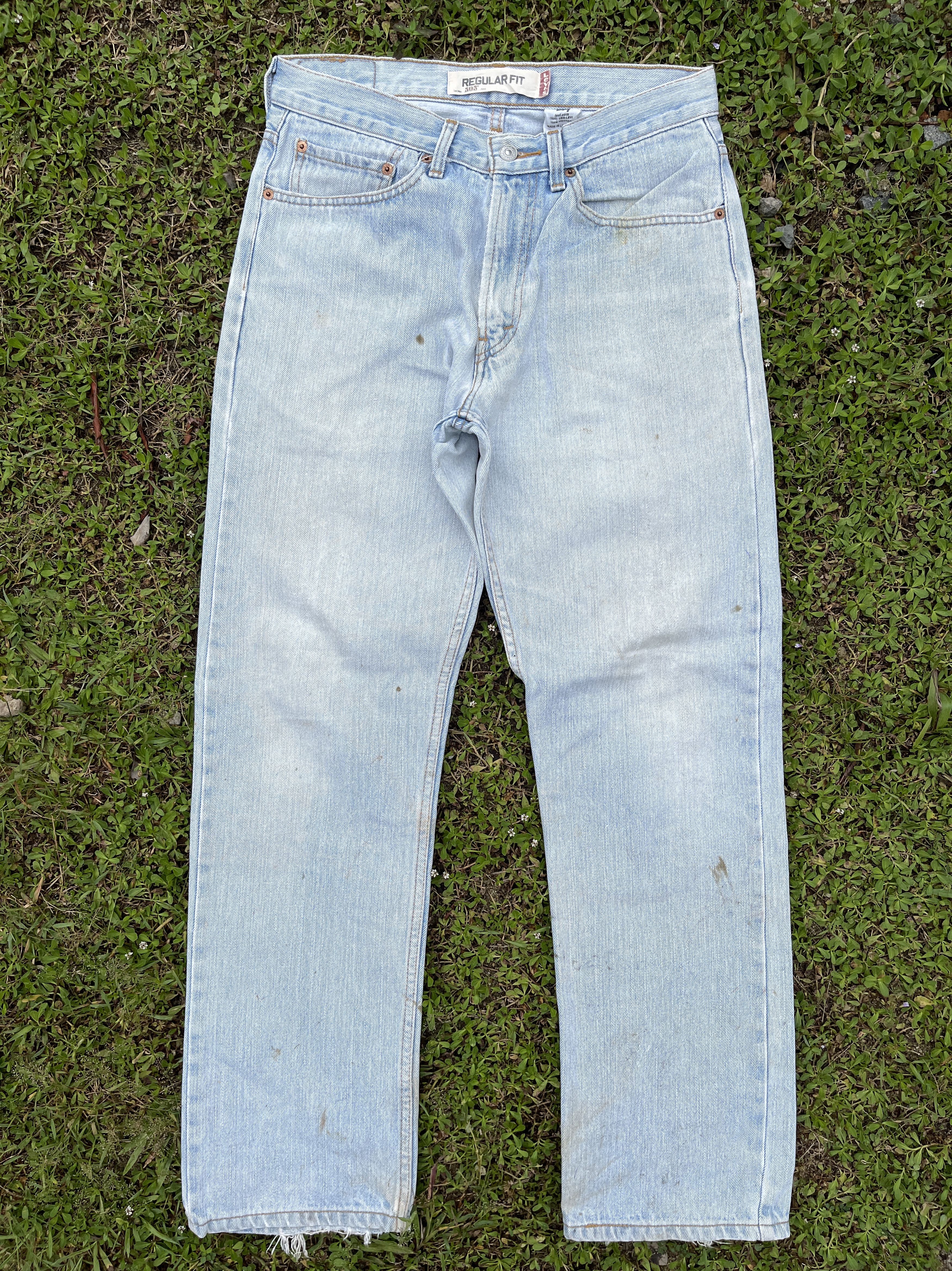 Levi's Vintage Levis 505 Light Wash Jeans - J031 Size US 31 - 1 Thumbnail
