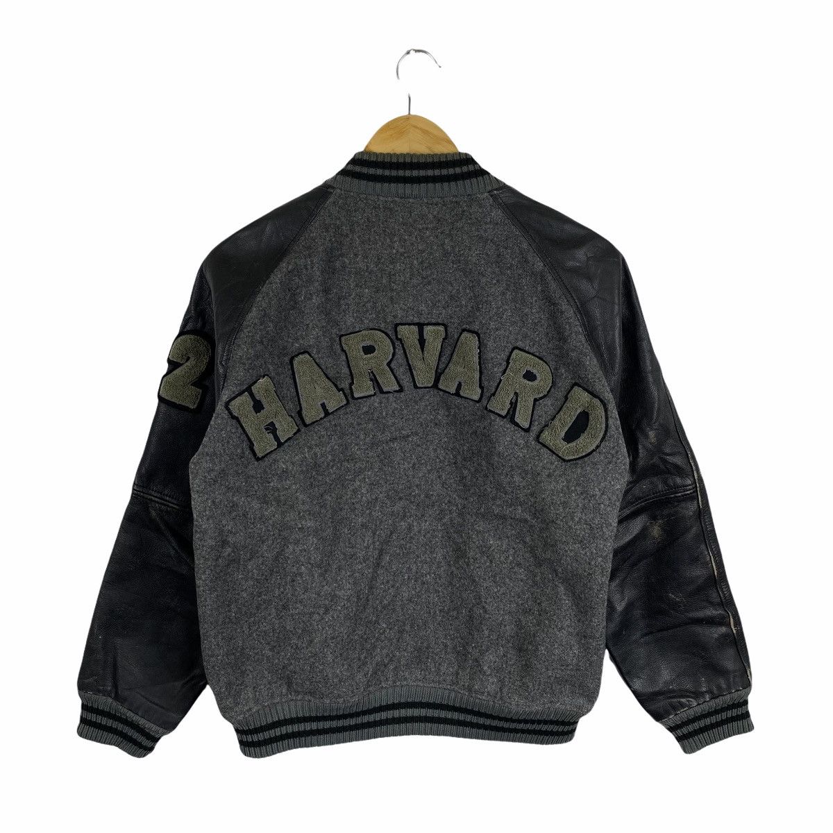 Collegium Vintage HARVARD BASEBALL University Leather Varsity Jacket Size US S / EU 44-46 / 1 - 2 Thumbnail