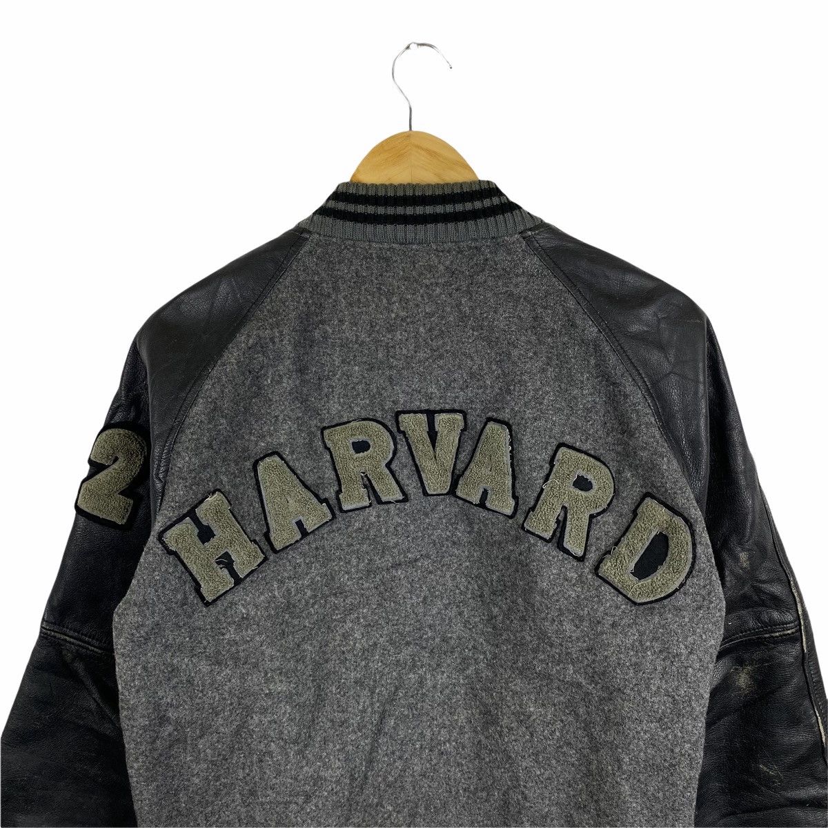 Collegium Vintage HARVARD BASEBALL University Leather Varsity Jacket Size US S / EU 44-46 / 1 - 6 Thumbnail