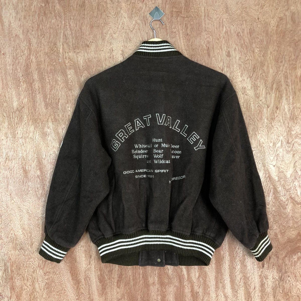 McGregor DL McGregor vintage Brown Varsity Jacket #1689 Size US M / EU 48-50 / 2 - 13 Thumbnail