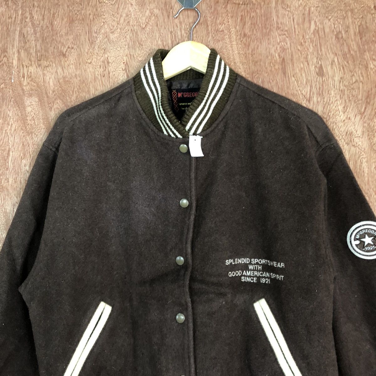 McGregor DL McGregor vintage Brown Varsity Jacket #1689 Size US M / EU 48-50 / 2 - 9 Thumbnail