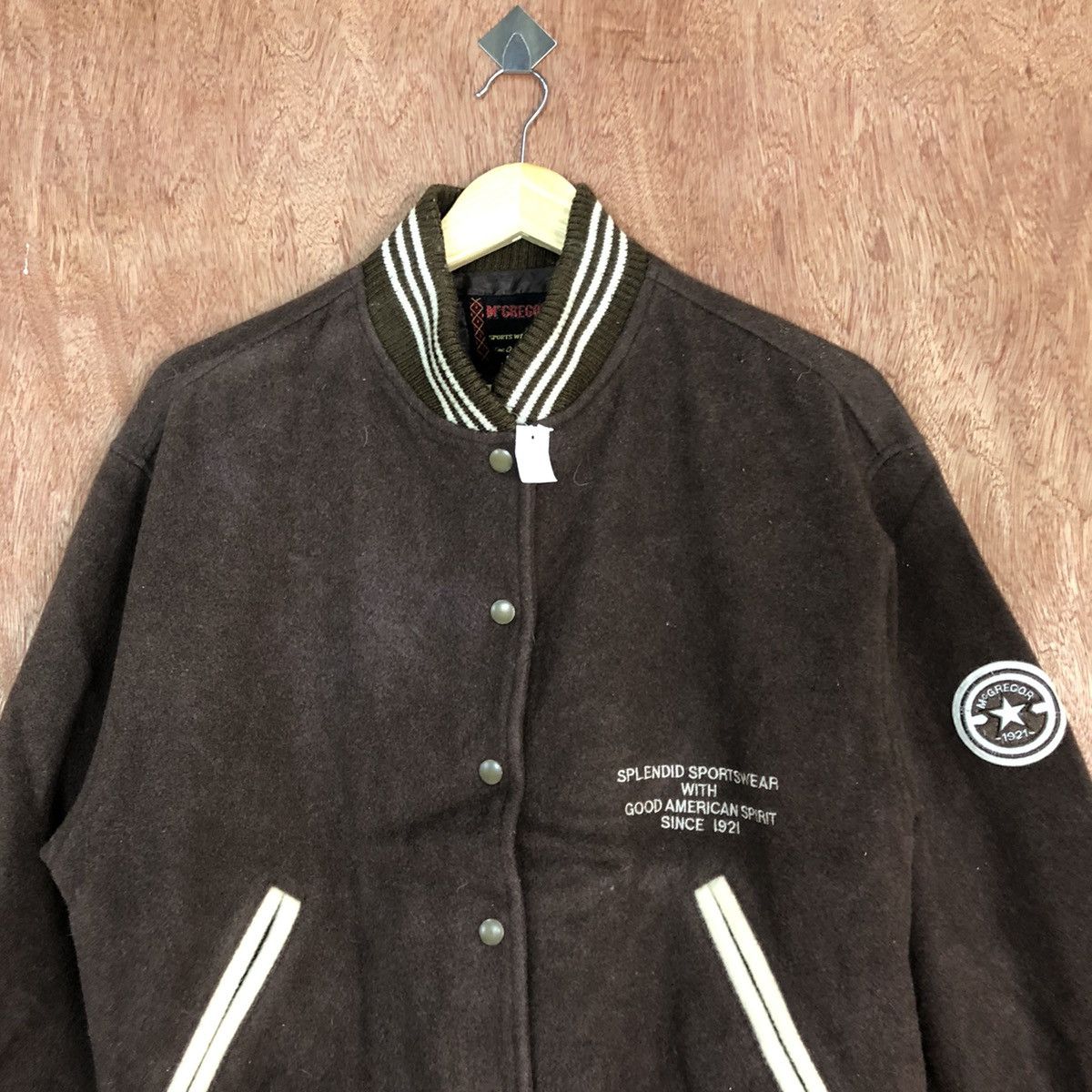 McGregor DL McGregor vintage Brown Varsity Jacket #1689 Size US M / EU 48-50 / 2 - 2 Thumbnail