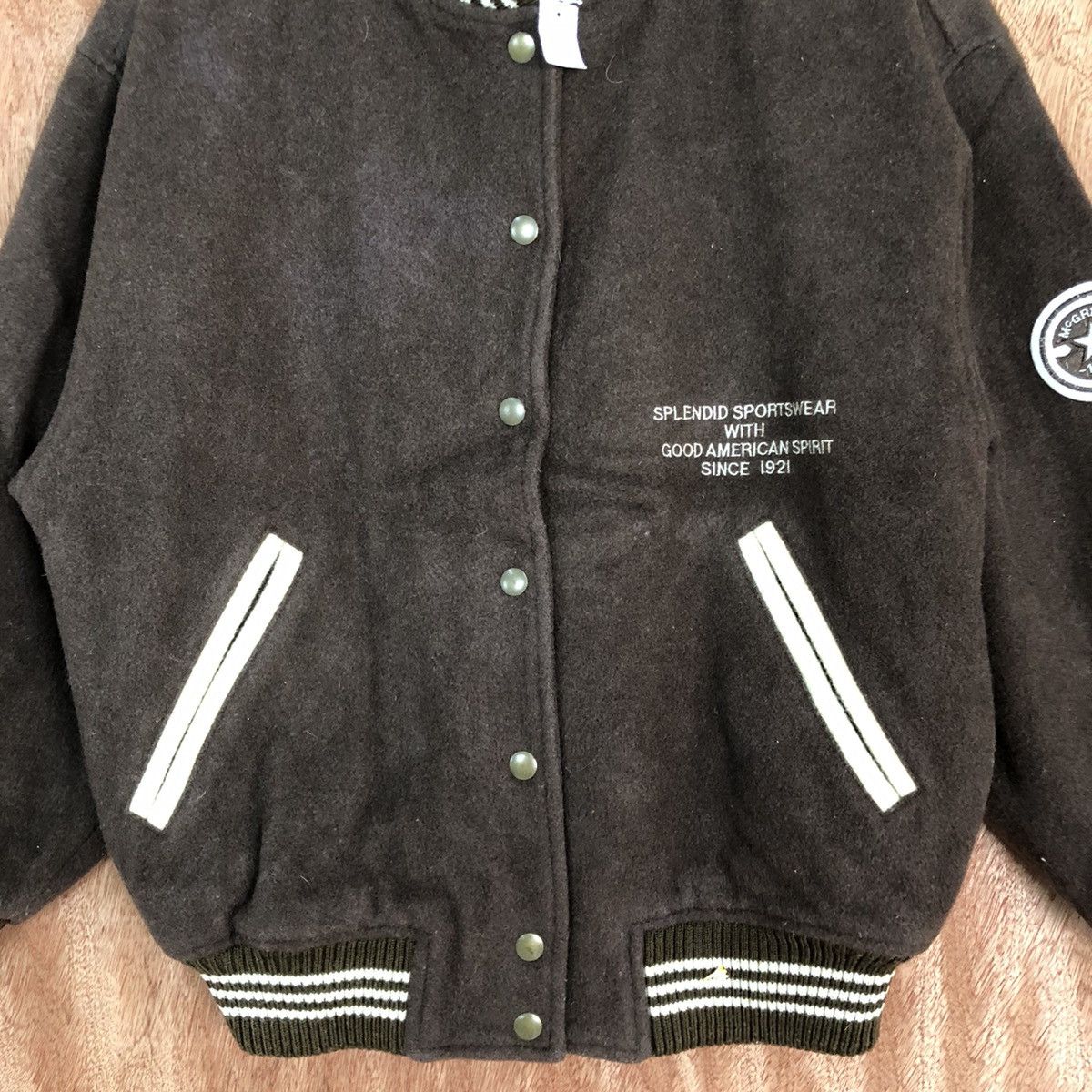 McGregor DL McGregor vintage Brown Varsity Jacket #1689 Size US M / EU 48-50 / 2 - 8 Thumbnail
