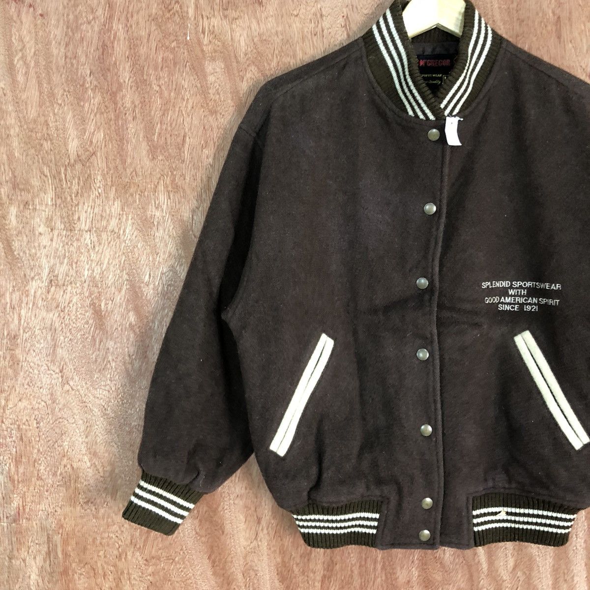 McGregor DL McGregor vintage Brown Varsity Jacket #1689 Size US M / EU 48-50 / 2 - 7 Thumbnail