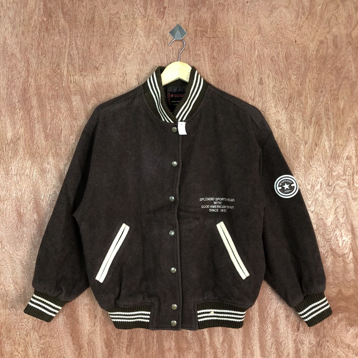 McGregor DL McGregor vintage Brown Varsity Jacket #1689 Size US M / EU 48-50 / 2 - 3 Thumbnail