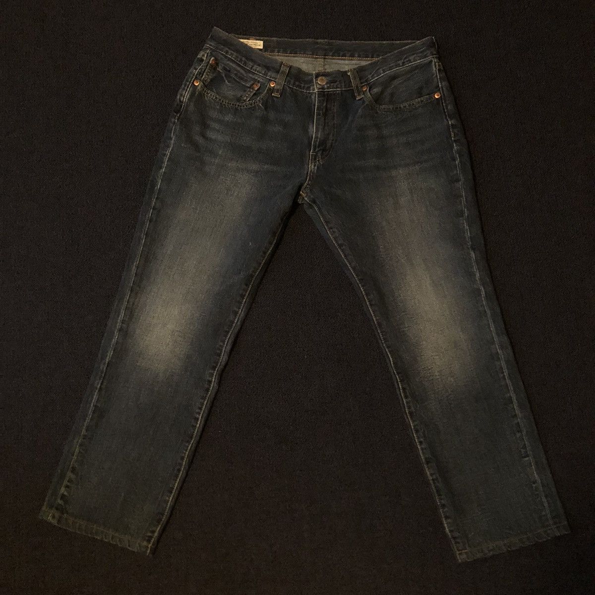 Levi's Vintage Levi’s 511 Big E Straight Fit Blue Denim Jeans 34x27 Size US 34 / EU 50 - 3 Thumbnail
