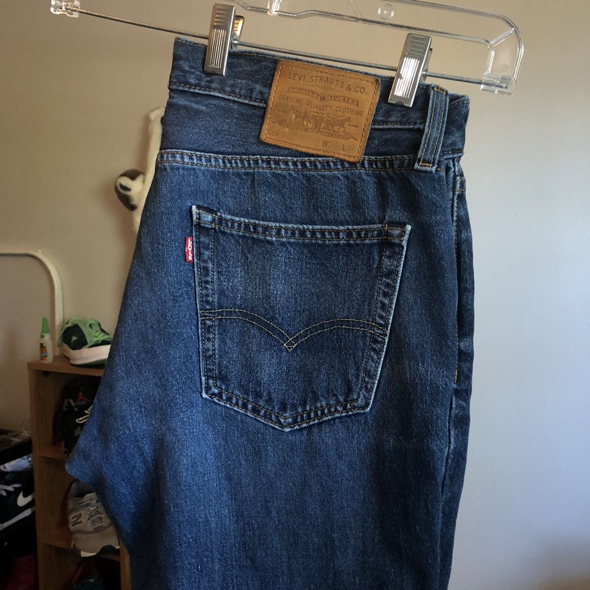Levi's Vintage Levi’s 511 Big E Straight Fit Blue Denim Jeans 34x27 Size US 34 / EU 50 - 1 Thumbnail