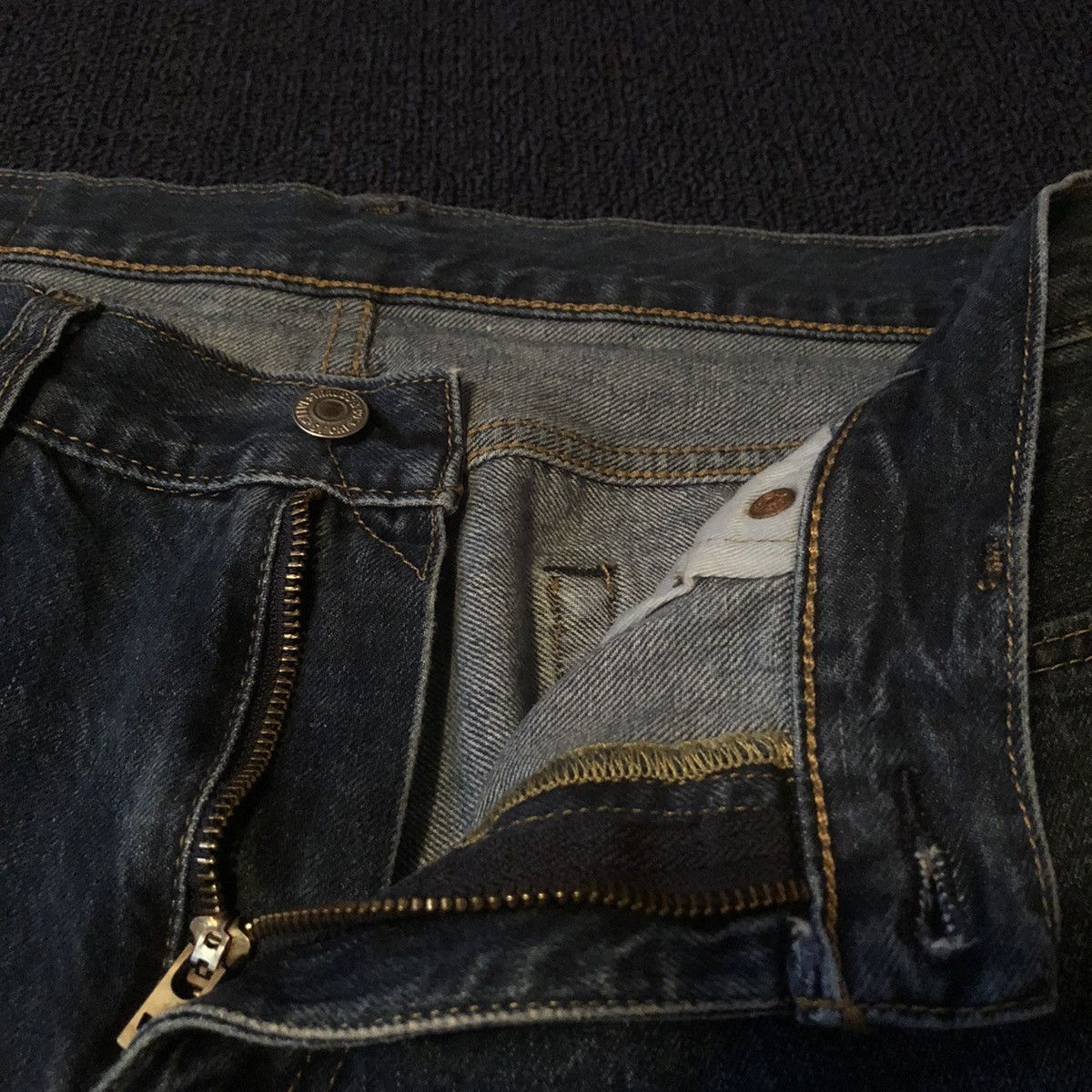Levi's Vintage Levi’s 511 Big E Straight Fit Blue Denim Jeans 34x27 Size US 34 / EU 50 - 10 Thumbnail