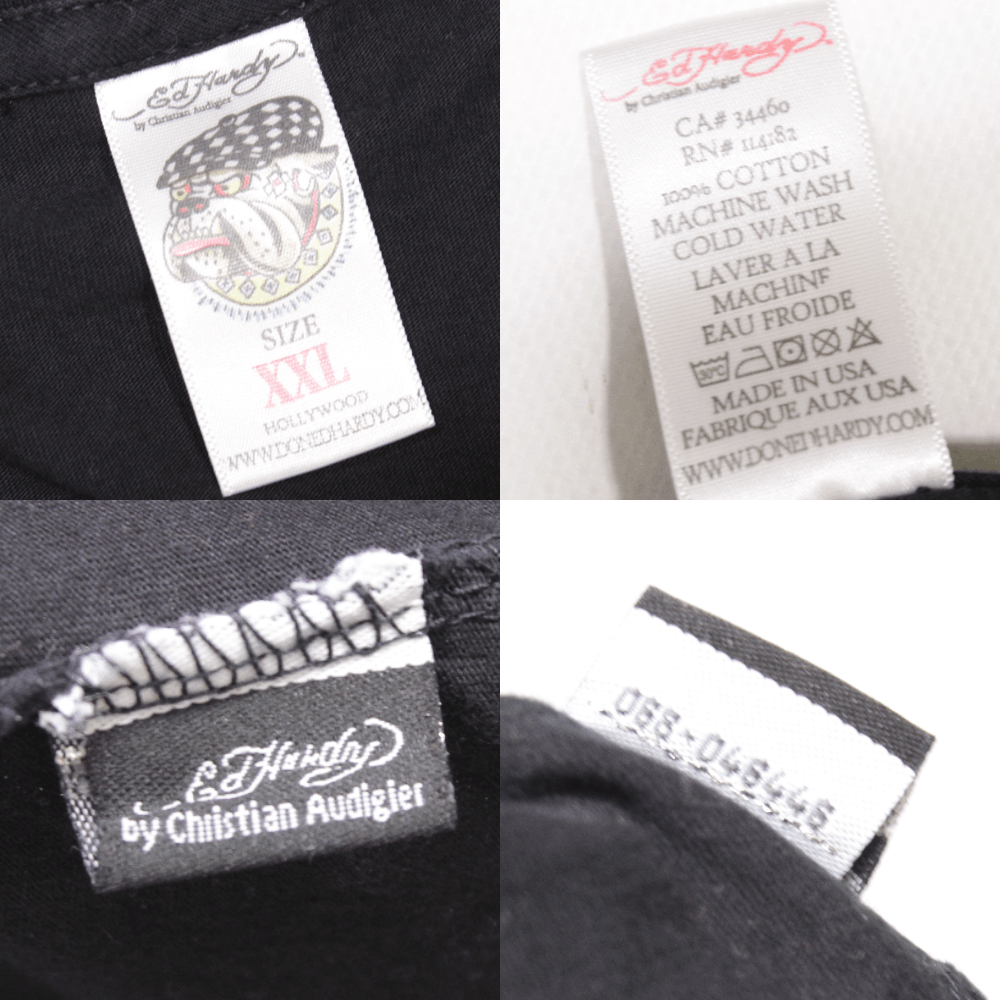 Christian Audigier Big Logo T-Shirt Made in USA Size US XXL / EU 58 / 5 - 9 Thumbnail