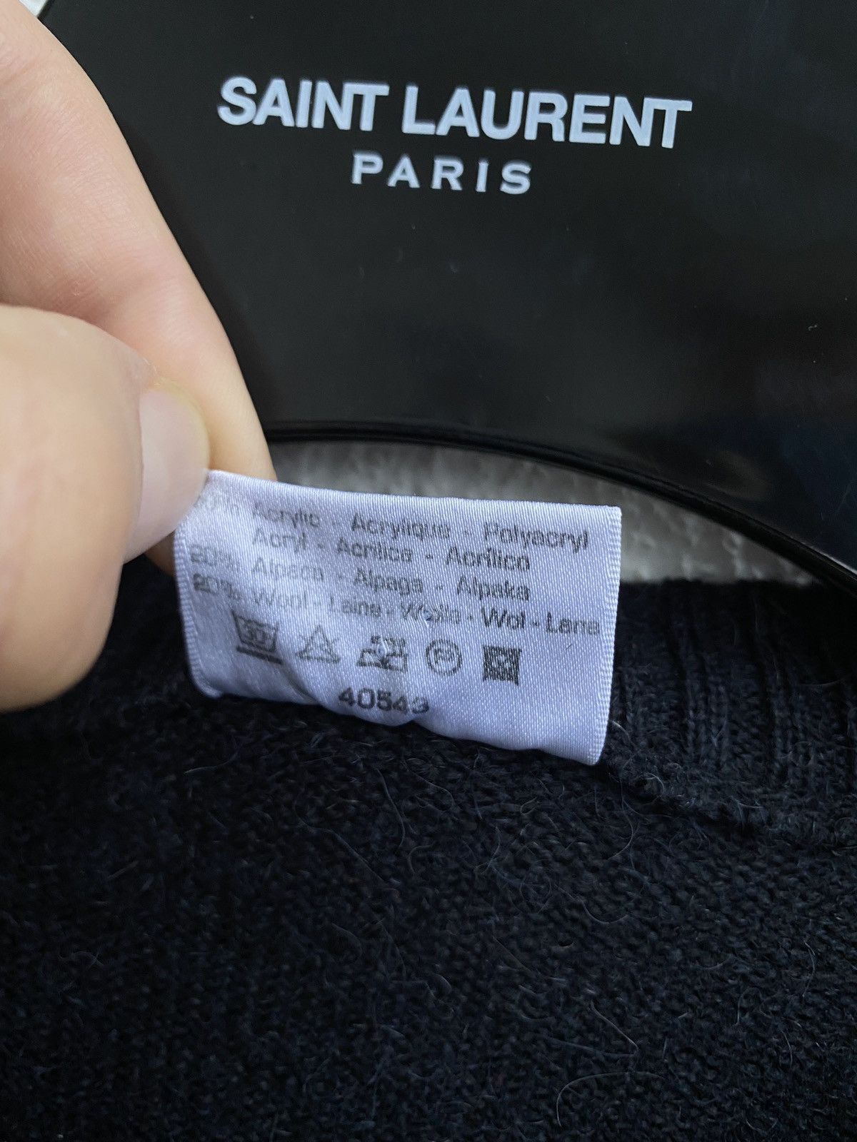 Yves Saint Laurent 90’s YSL Sweater Wool Vintage Yves Saint Laurent Sweatshirt Size US XL / EU 56 / 4 - 4 Thumbnail