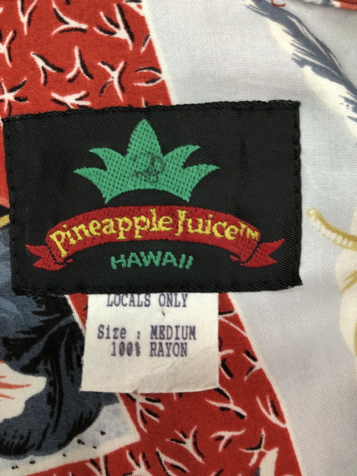 Vintage 80s 90s Pineapple Juice Taro Leaves Rayon Hawaiian Shirt Size US M / EU 48-50 / 2 - 13 Thumbnail