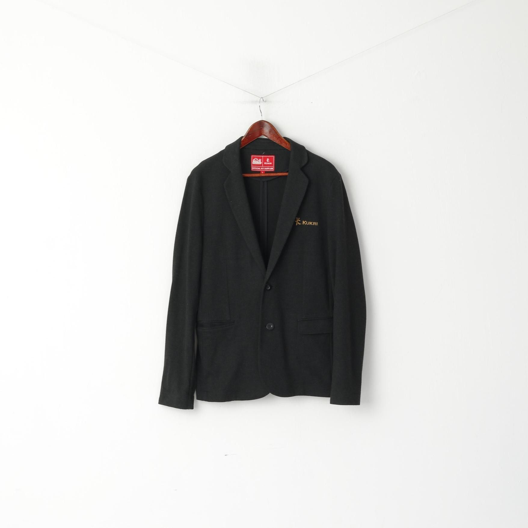 Vintage Kukri Men L Blazer Charcoal Official England Rugby 5934 Size 42R - 1 Thumbnail