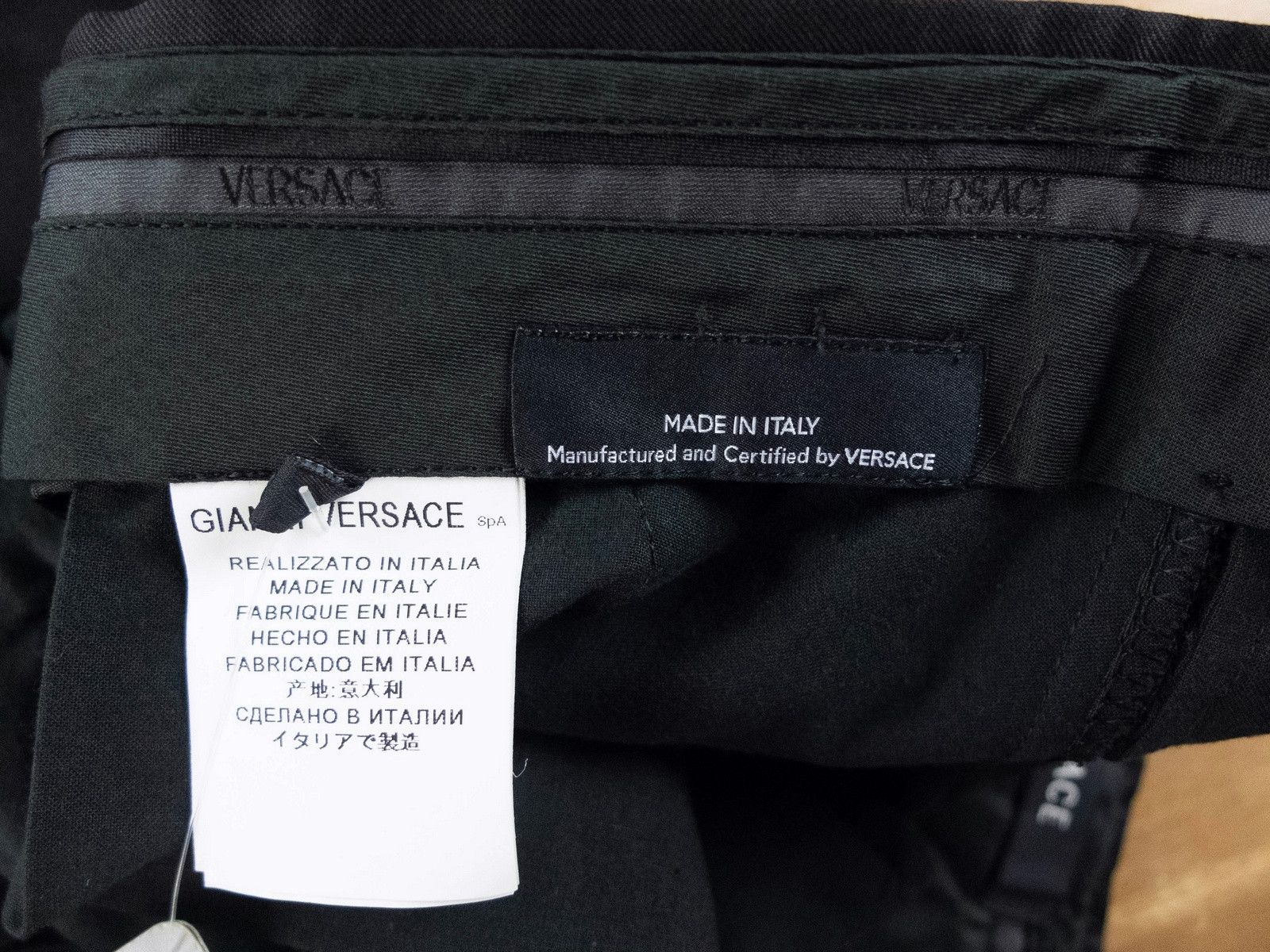 Versace VERSACE regular fit black wool pants trousers 38 US / 54 IT Size US 38 / EU 54 - 5 Thumbnail