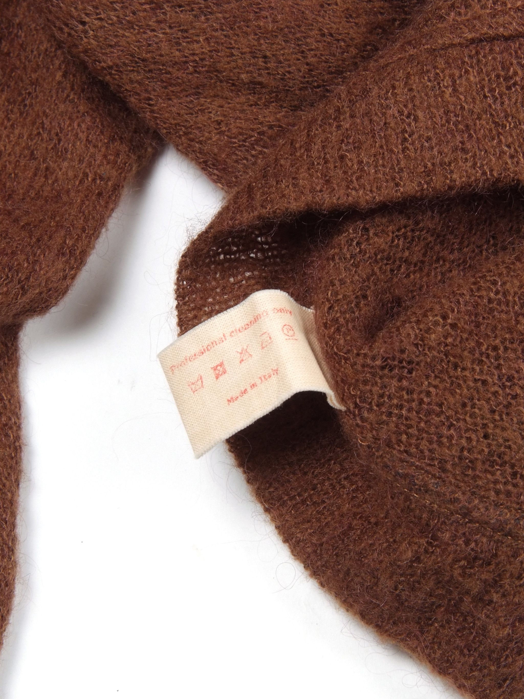 Marni Marni Mohair Cropped Cardigan In Chocolate Brown IT42 Size M / US 6-8 / IT 42-44 - 8 Thumbnail