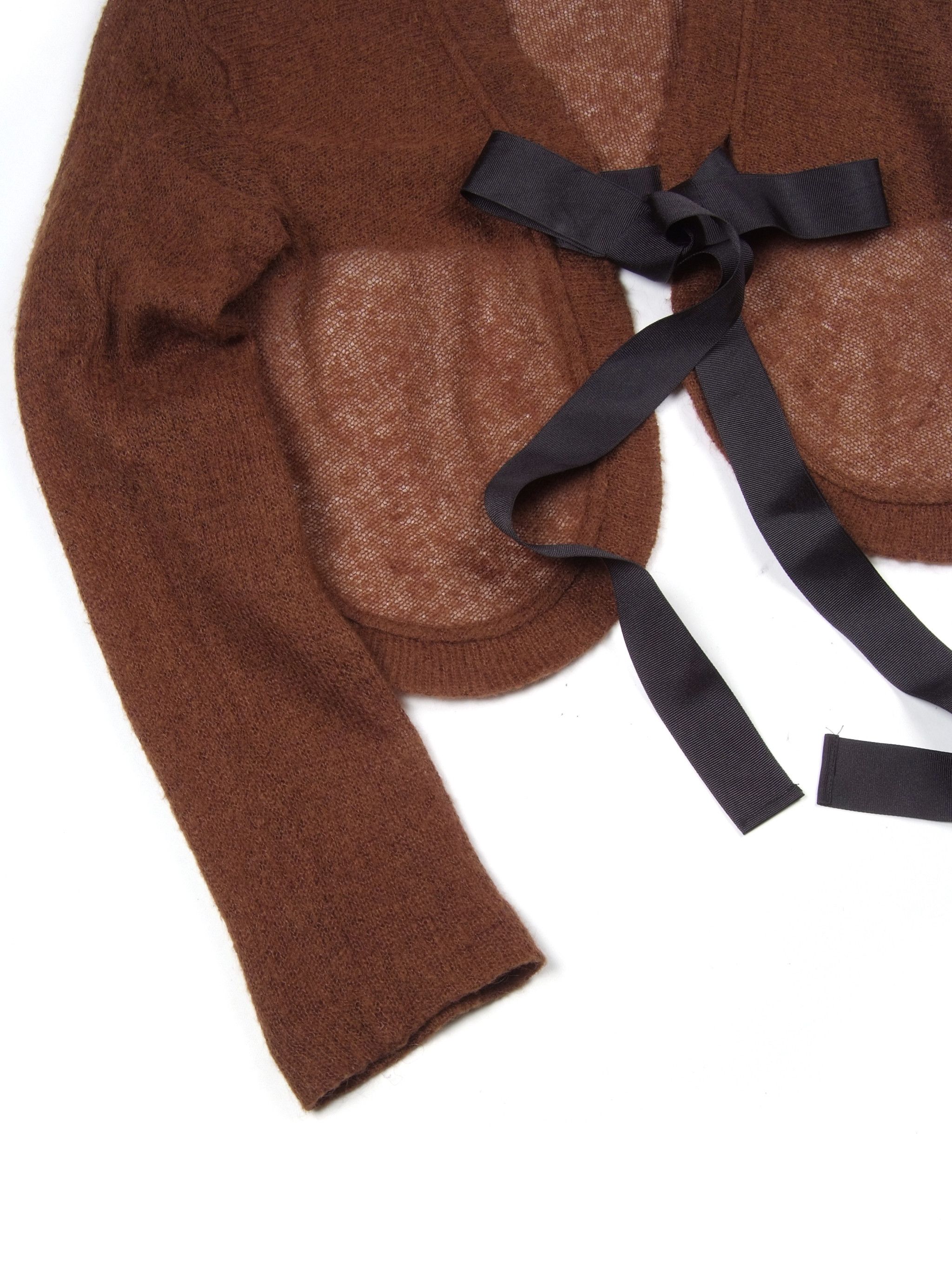 Marni Marni Mohair Cropped Cardigan In Chocolate Brown IT42 Size M / US 6-8 / IT 42-44 - 3 Thumbnail