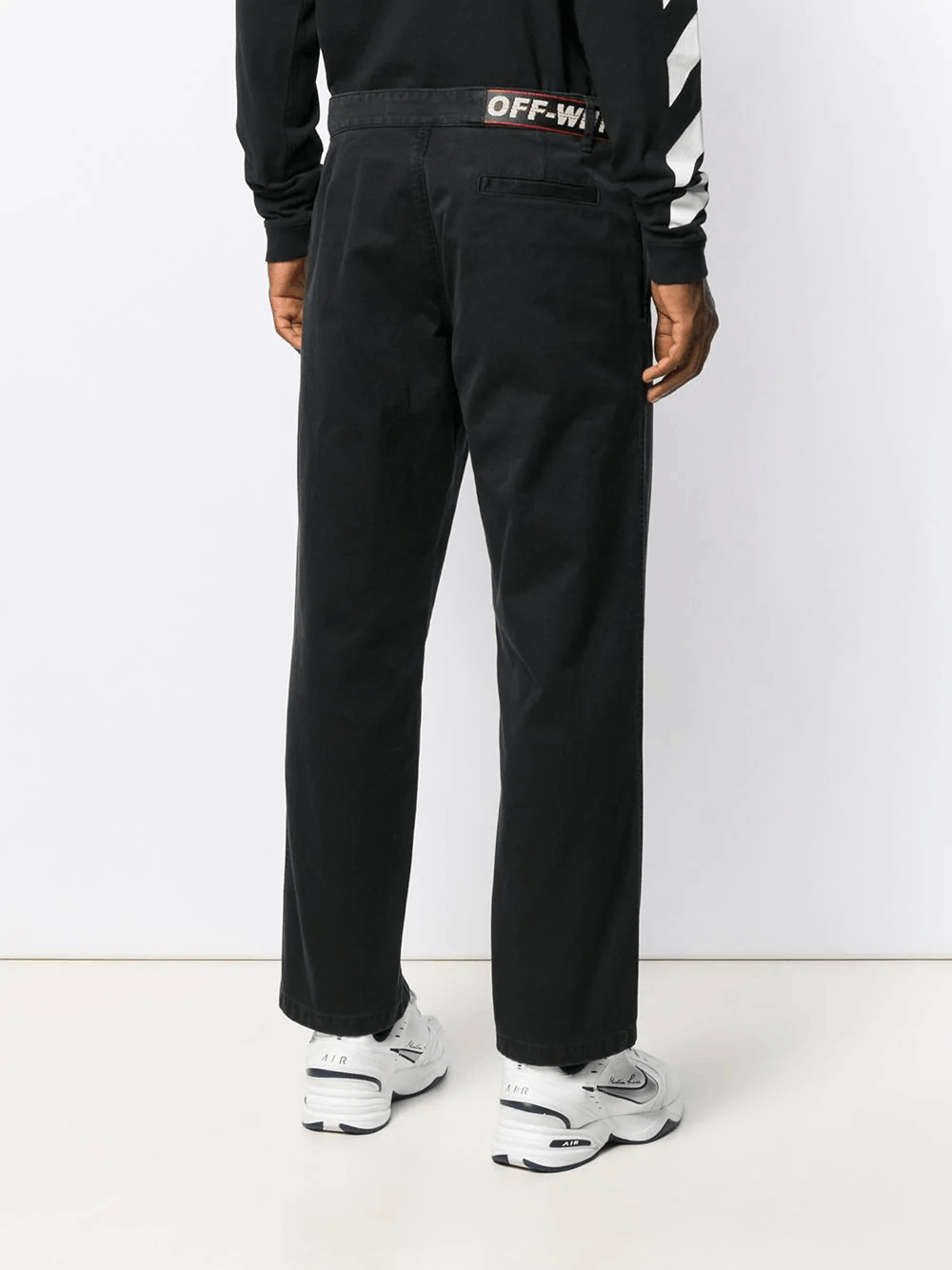 Off-White $745 OFF-WHITE black industrial belt cotton chinos pants 31 Size US 31 - 2 Thumbnail