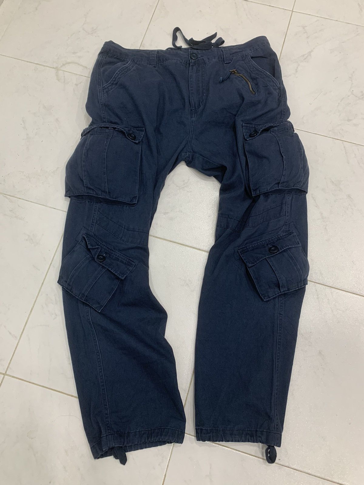 Japanese Brand Mustway 8 Pocket Cargo Pants Size US 39 - 1 Thumbnail