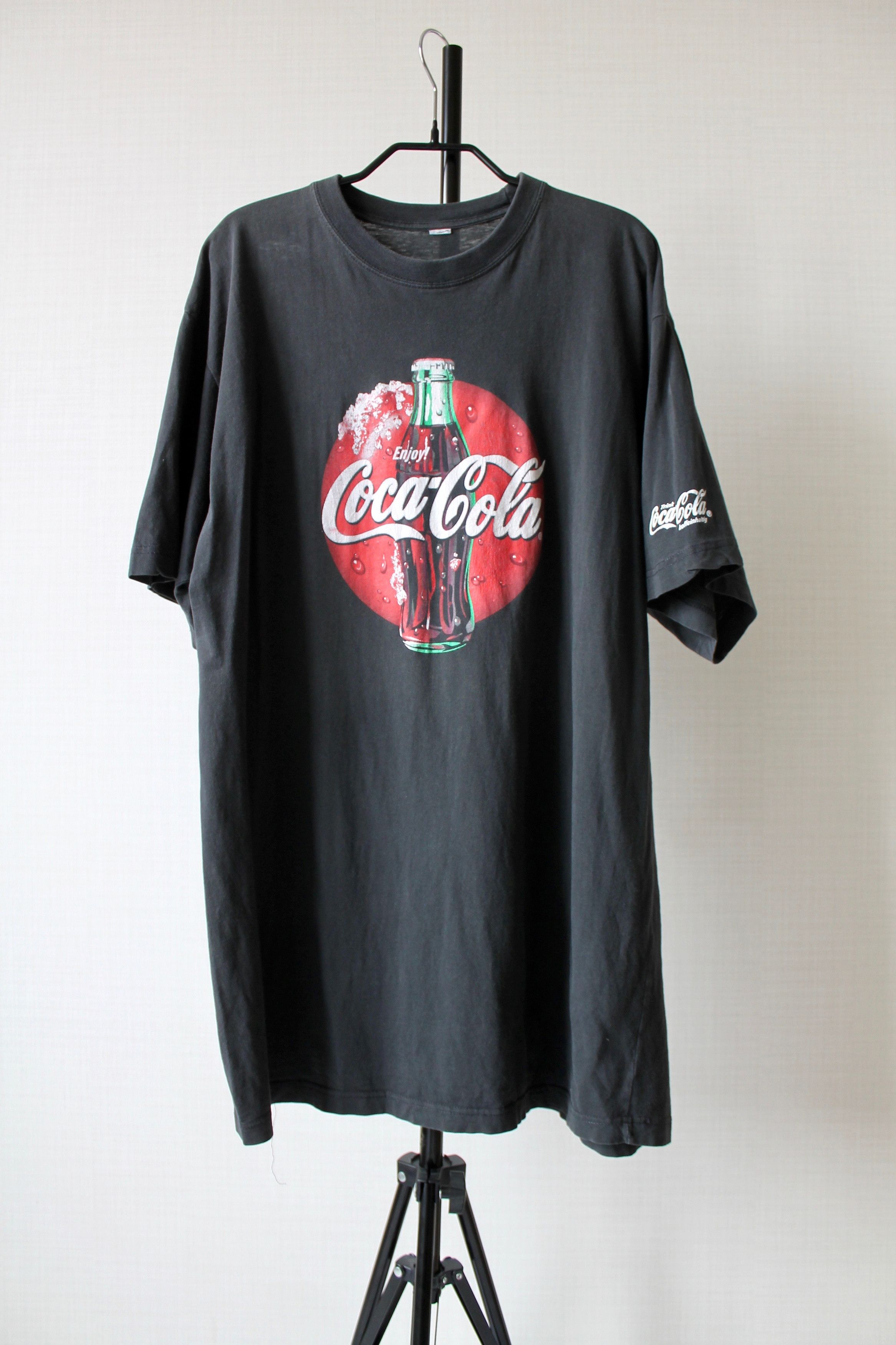 Coca Cola Coca Cola Vintage T-shirt Faded Black short sleeve Size US XL / EU 56 / 4 - 1 Thumbnail