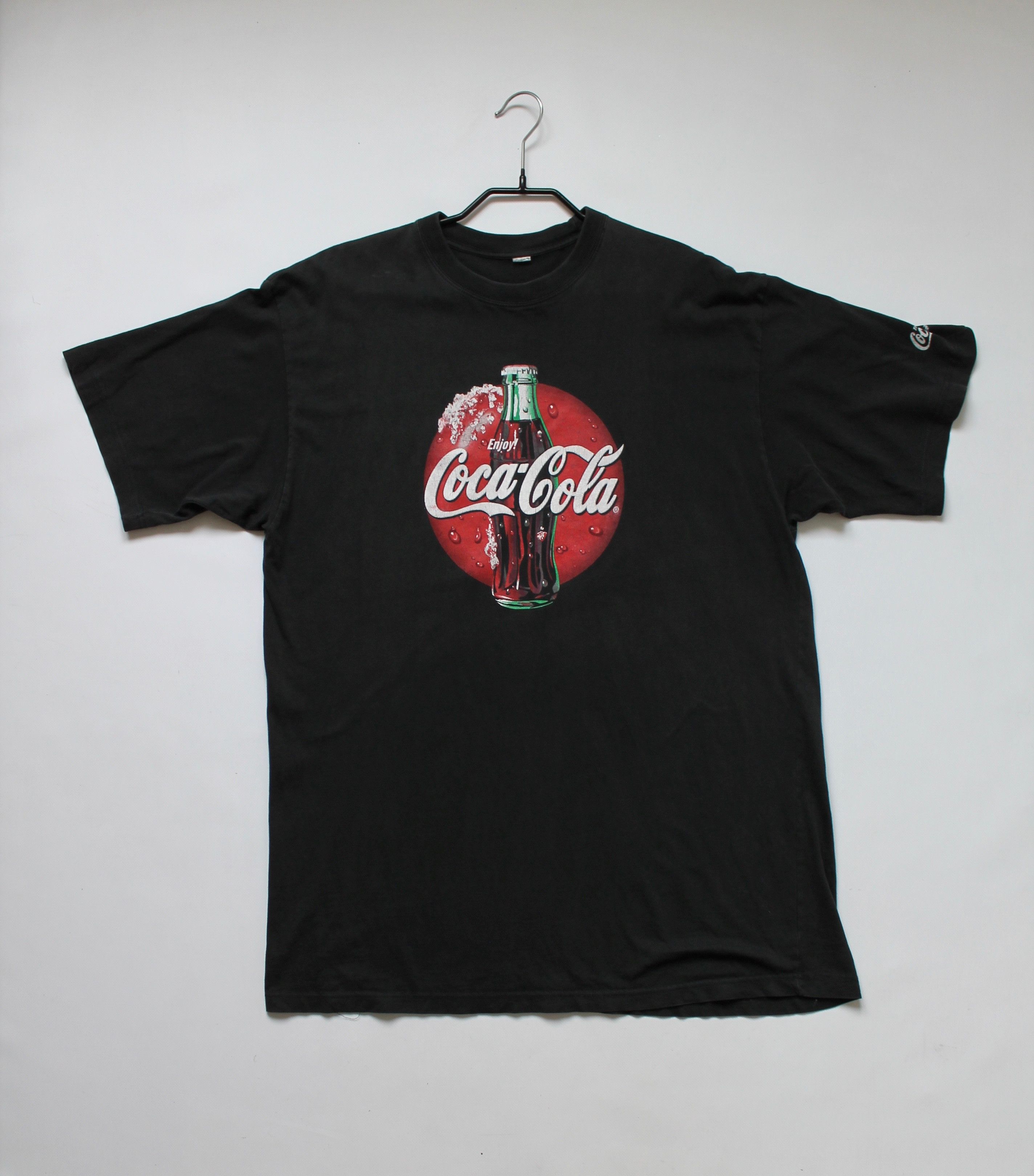 Coca Cola Coca Cola Vintage T-shirt Faded Black short sleeve Size US XL / EU 56 / 4 - 3 Thumbnail