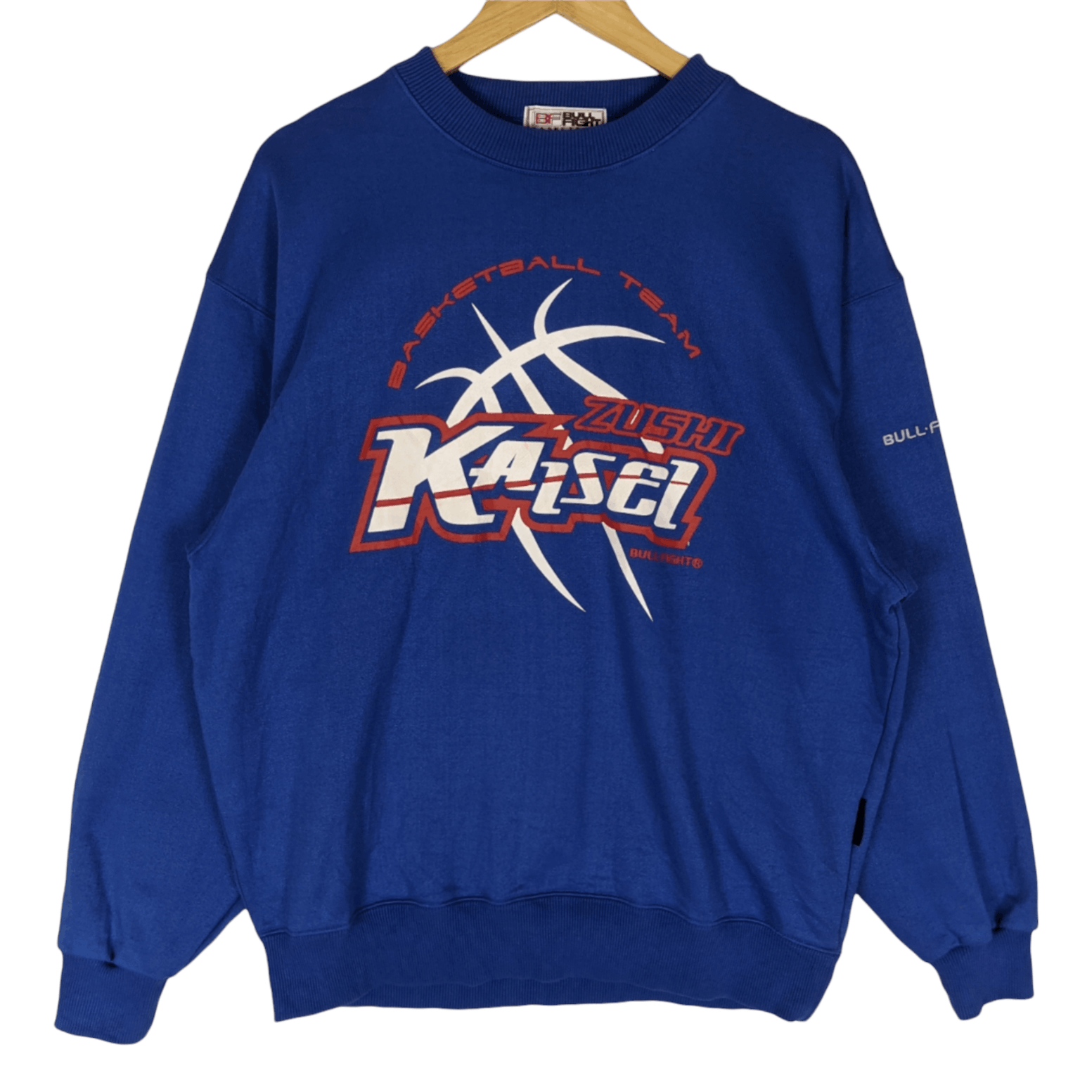 Japanese Brand BULL FIGHT Zushi Kaisel High School Baseketball Sweatshirt Size US XL / EU 56 / 4 - 2 Thumbnail