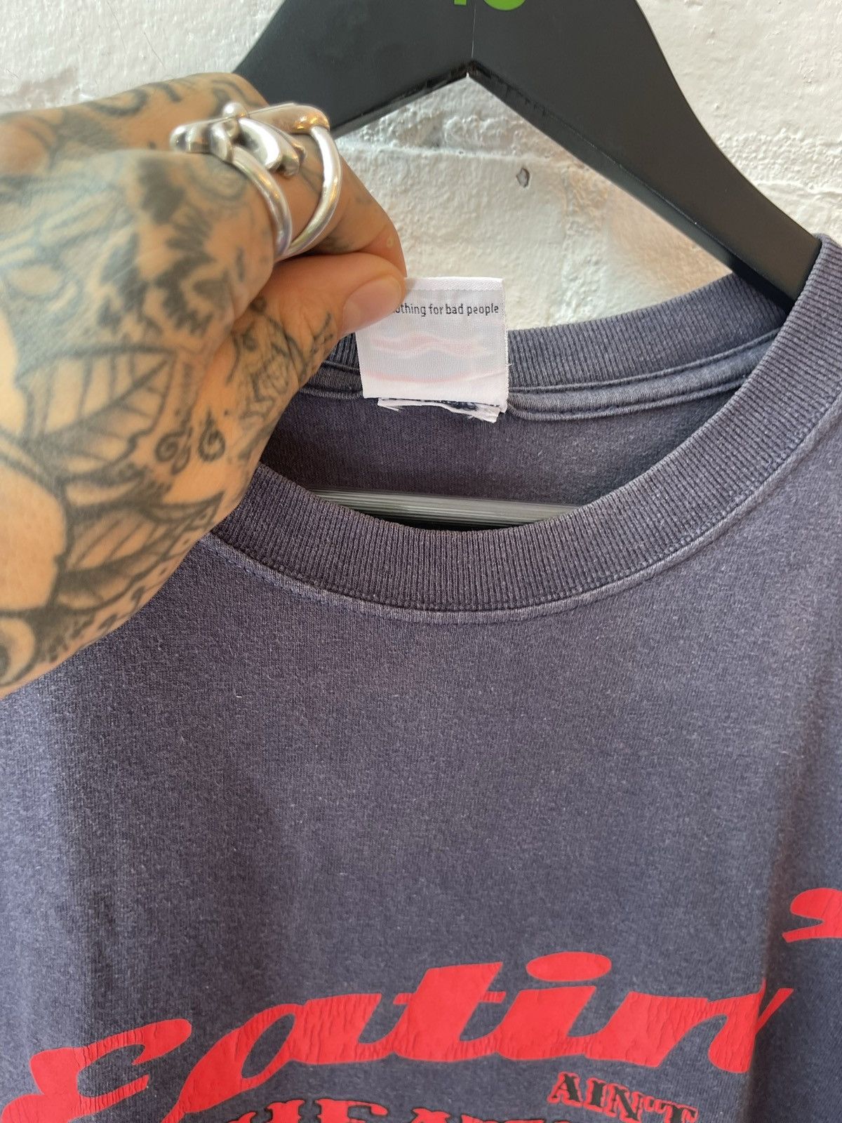 Vintage Vintage PORNSTAR EATIN AINT CHEATIN ! Haha shirt Size US L / EU 52-54 / 3 - 8 Thumbnail