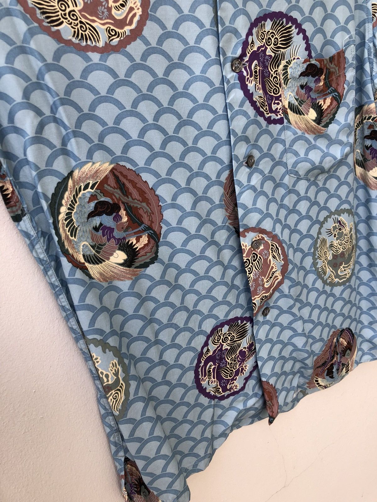 Vintage Japan Brand DOG FIGHT Lion Dog Emblem Rayon Hawaiian Size US M / EU 48-50 / 2 - 11 Thumbnail