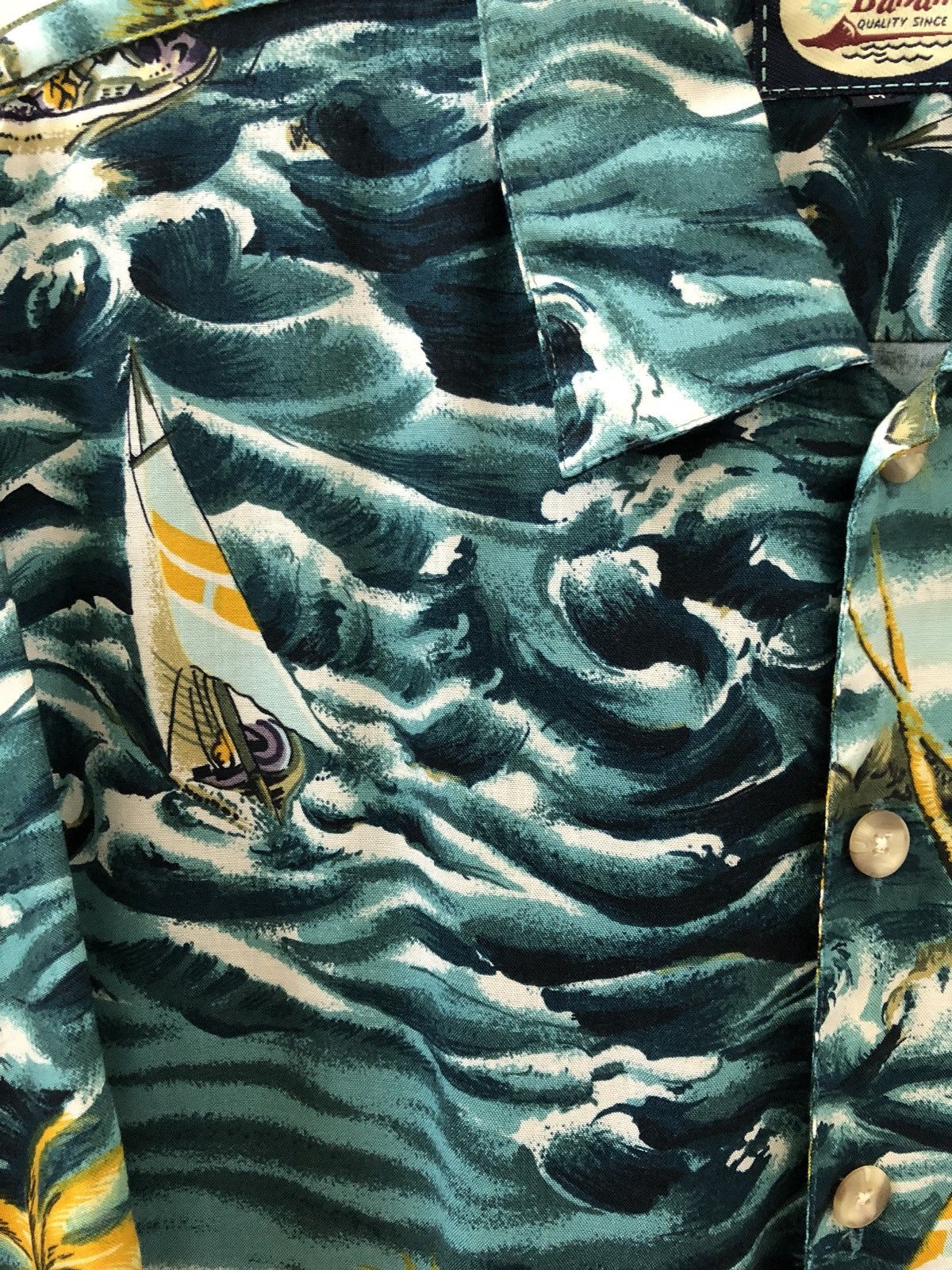 Tommy Bahama Vintage TB 100% Rayon Sail Boat Palm Tree Ocean Hawaiian Size US M / EU 48-50 / 2 - 8 Thumbnail